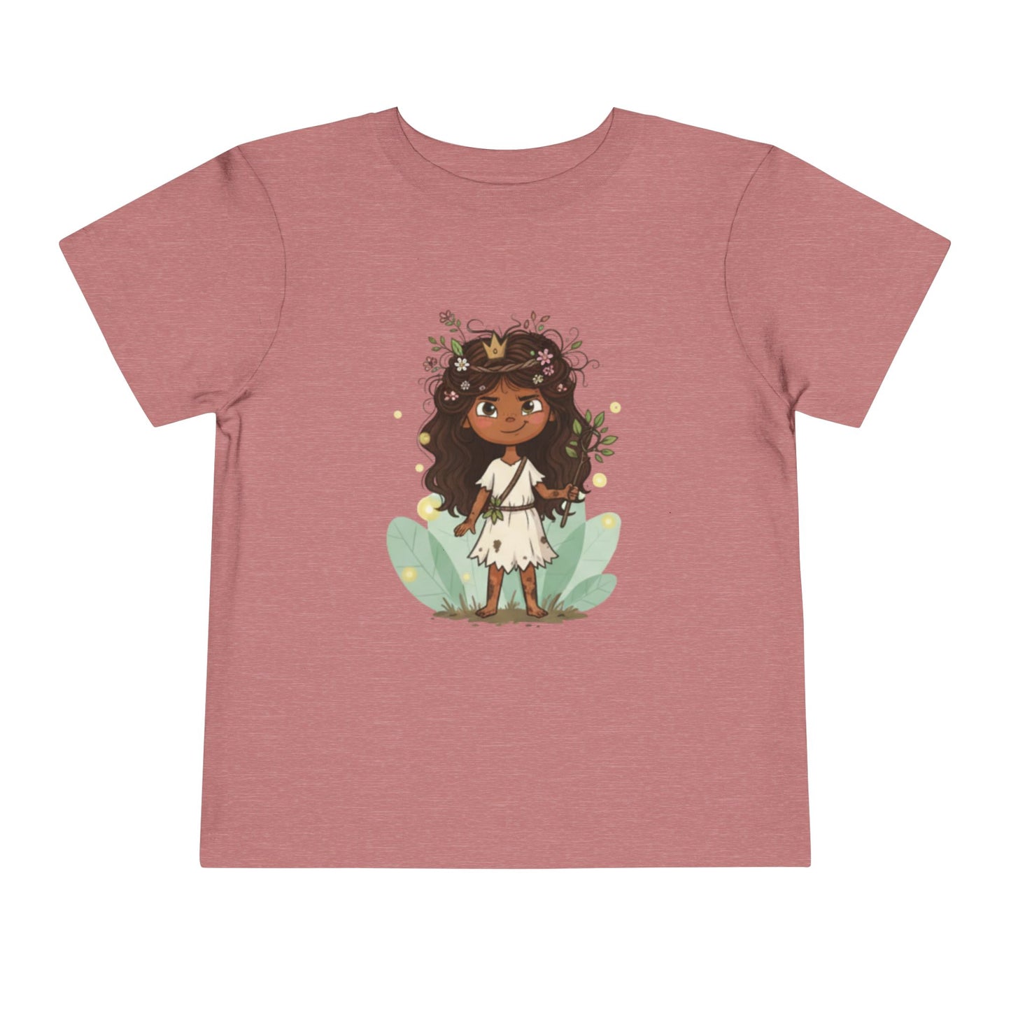 Toddler Floral Fairy Tee, Kids Short Sleeve Shirt, Toddler Girls' Clothing, Birthday Gift, Summer Wear, Playtime Outfit
