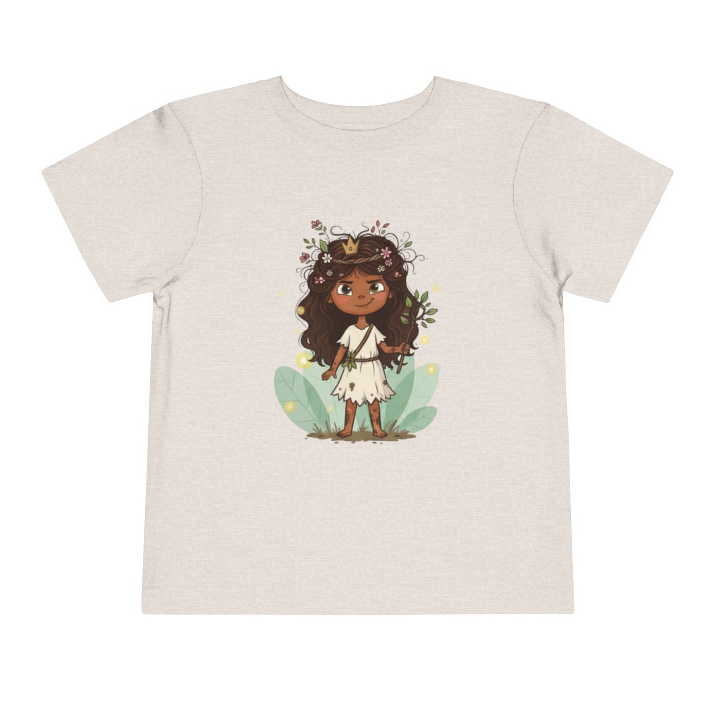 Toddler Floral Fairy Tee, Kids Short Sleeve Shirt, Toddler Girls' Clothing, Birthday Gift, Summer Wear, Playtime Outfit