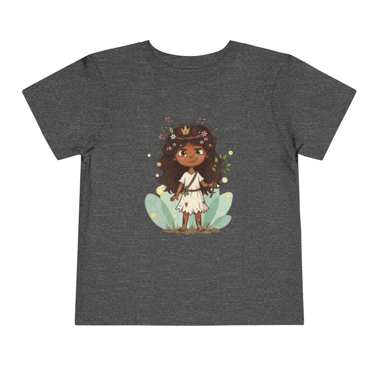 Toddler Floral Fairy Tee, Kids Short Sleeve Shirt, Toddler Girls' Clothing, Birthday Gift, Summer Wear, Playtime Outfit