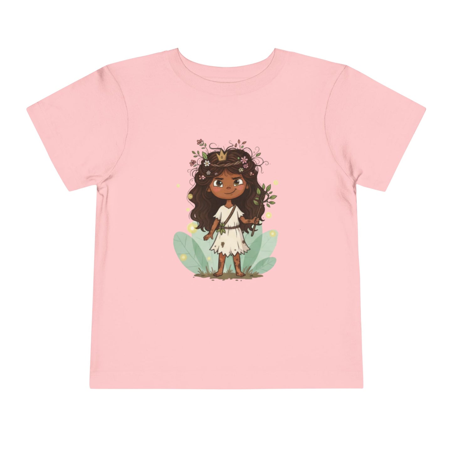 Toddler Floral Fairy Tee, Kids Short Sleeve Shirt, Toddler Girls' Clothing, Birthday Gift, Summer Wear, Playtime Outfit