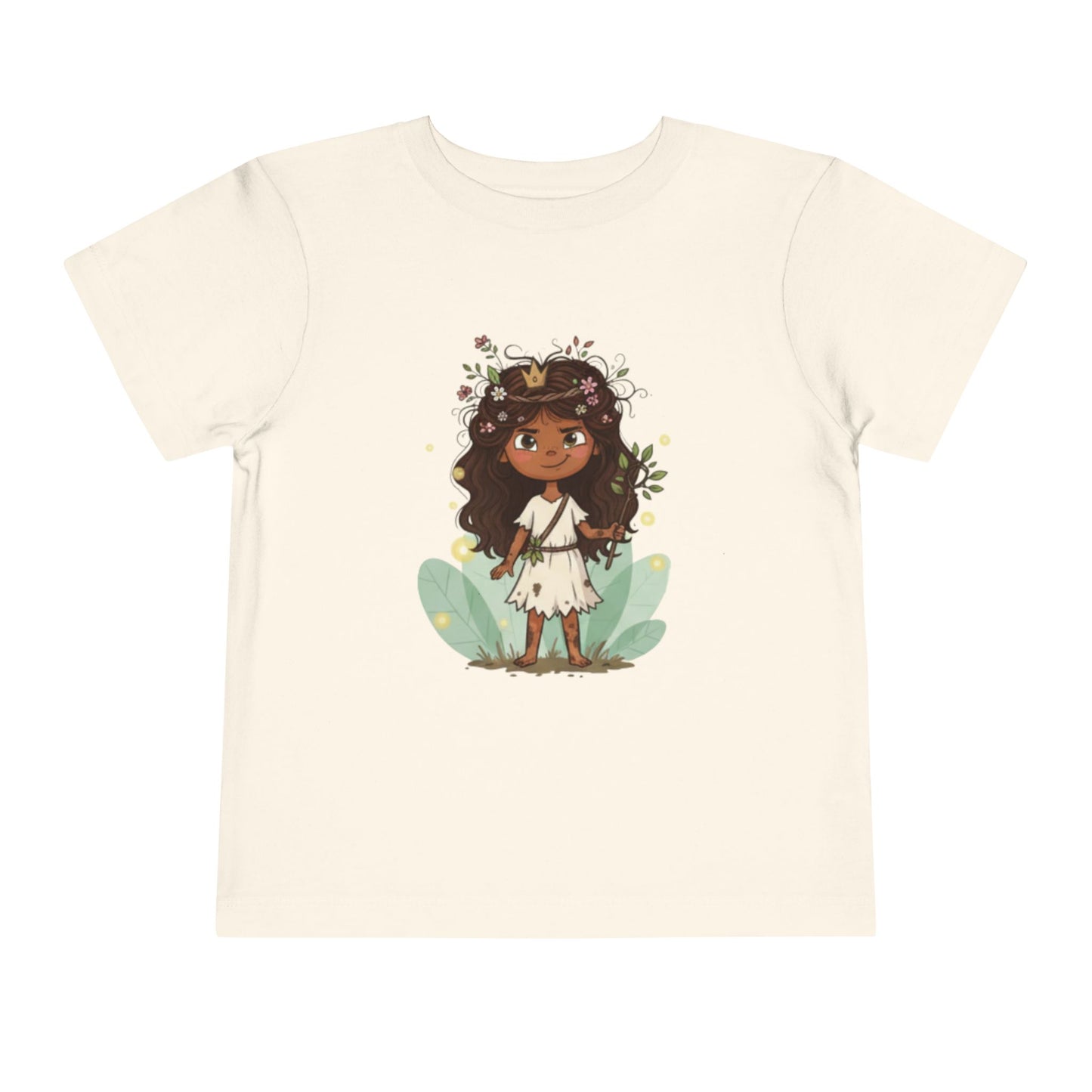 Toddler Floral Fairy Tee, Kids Short Sleeve Shirt, Toddler Girls' Clothing, Birthday Gift, Summer Wear, Playtime Outfit