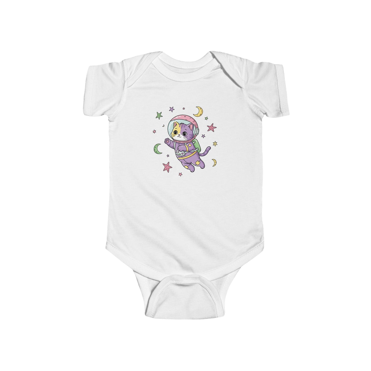 Whimsical Baby Bodysuit - Adorable Astronaut Cat Design, Cute Baby Outfit, Newborn Gift, Baby Shower Gift, Infant Clothing