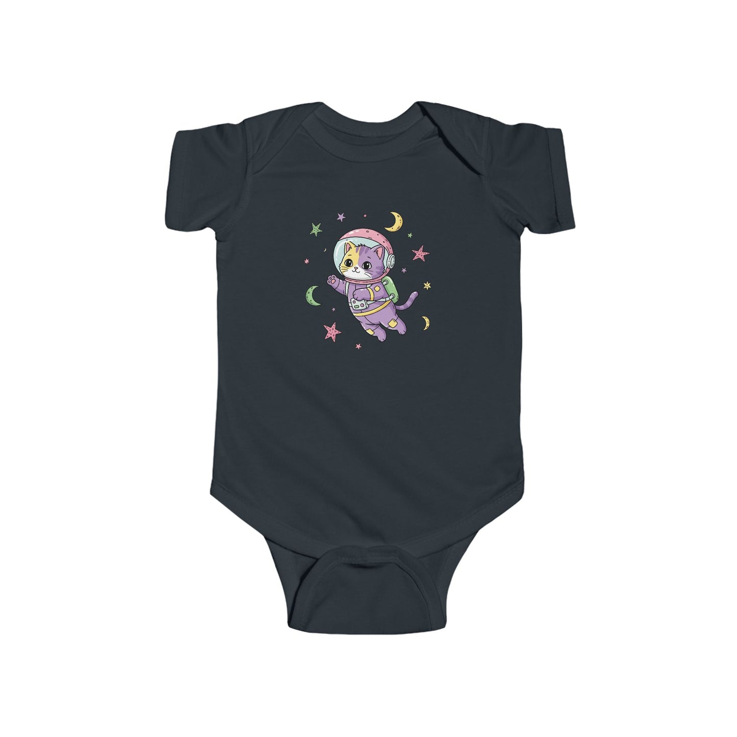 Whimsical Baby Bodysuit - Adorable Astronaut Cat Design, Cute Baby Outfit, Newborn Gift, Baby Shower Gift, Infant Clothing
