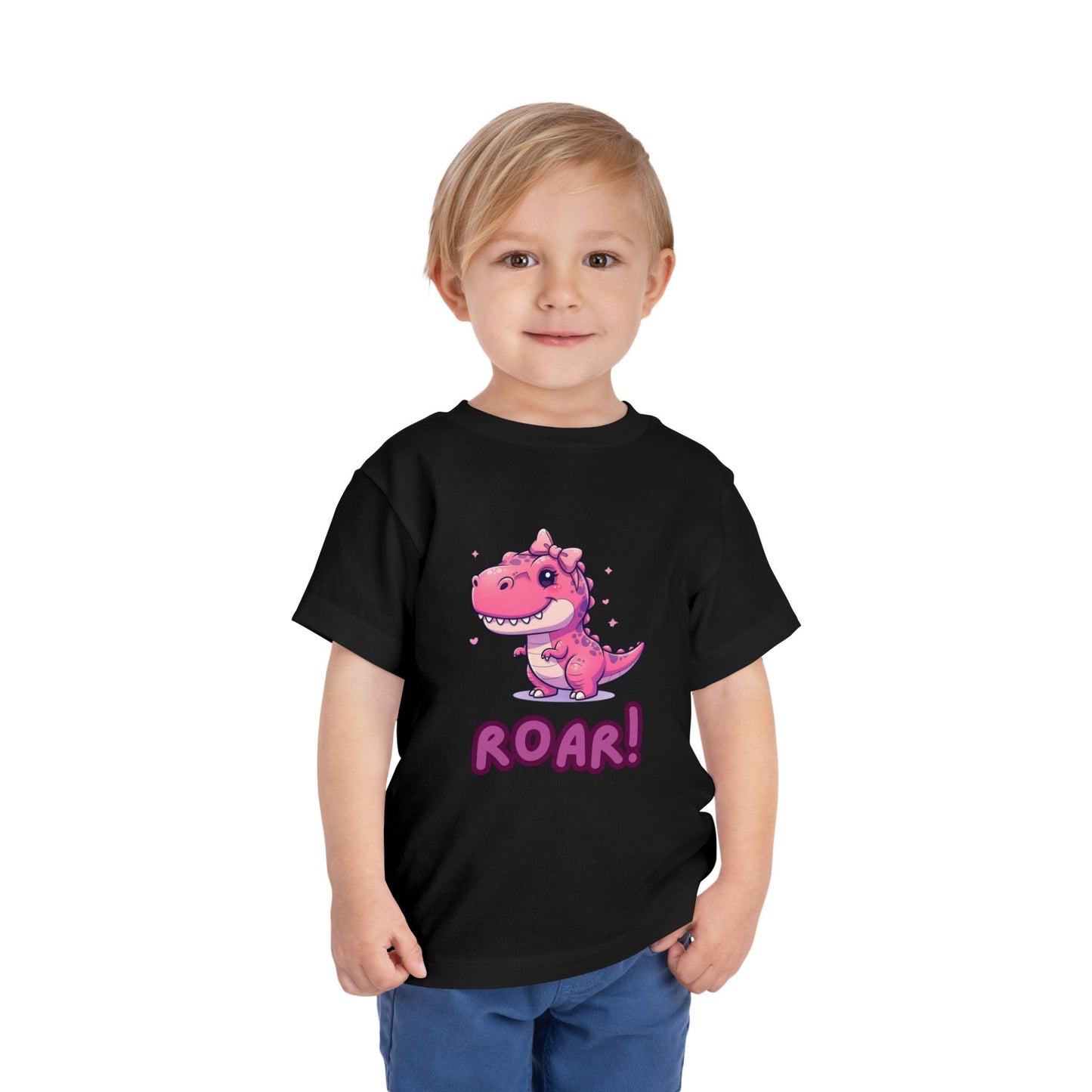 Cute Dinosaur Toddler Tee - ROAR! Short Sleeve Shirt, Kids Birthday Gift, Dino Lover Apparel, Summer Outfit, Playtime Tee