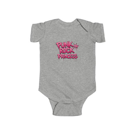 Punk Rock Princess Infant Bodysuit, Cute Baby Outfit, Unique Baby Gift, Rocker Baby Clothing, Trendy Newborn Apparel, Fun Baby Shower Gift, Girls, Girl Power