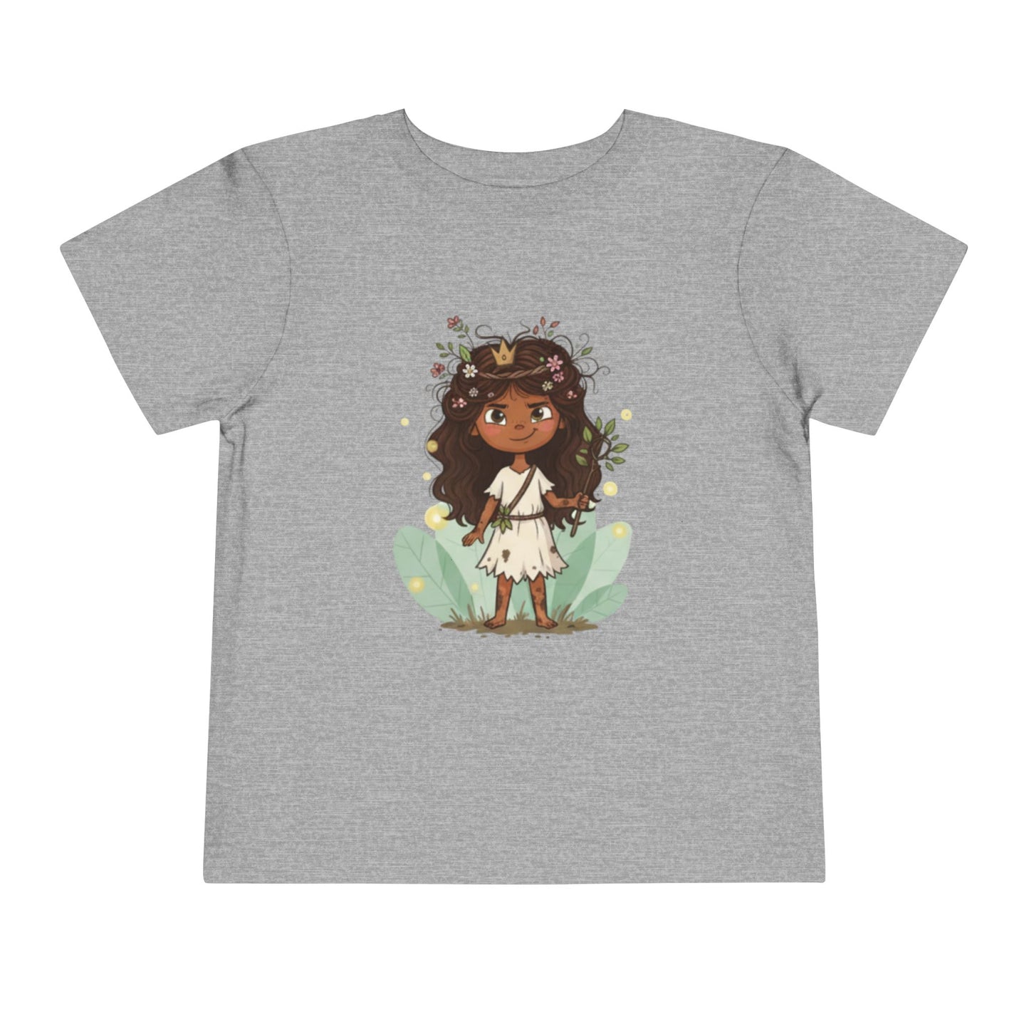 Toddler Floral Fairy Tee, Kids Short Sleeve Shirt, Toddler Girls' Clothing, Birthday Gift, Summer Wear, Playtime Outfit