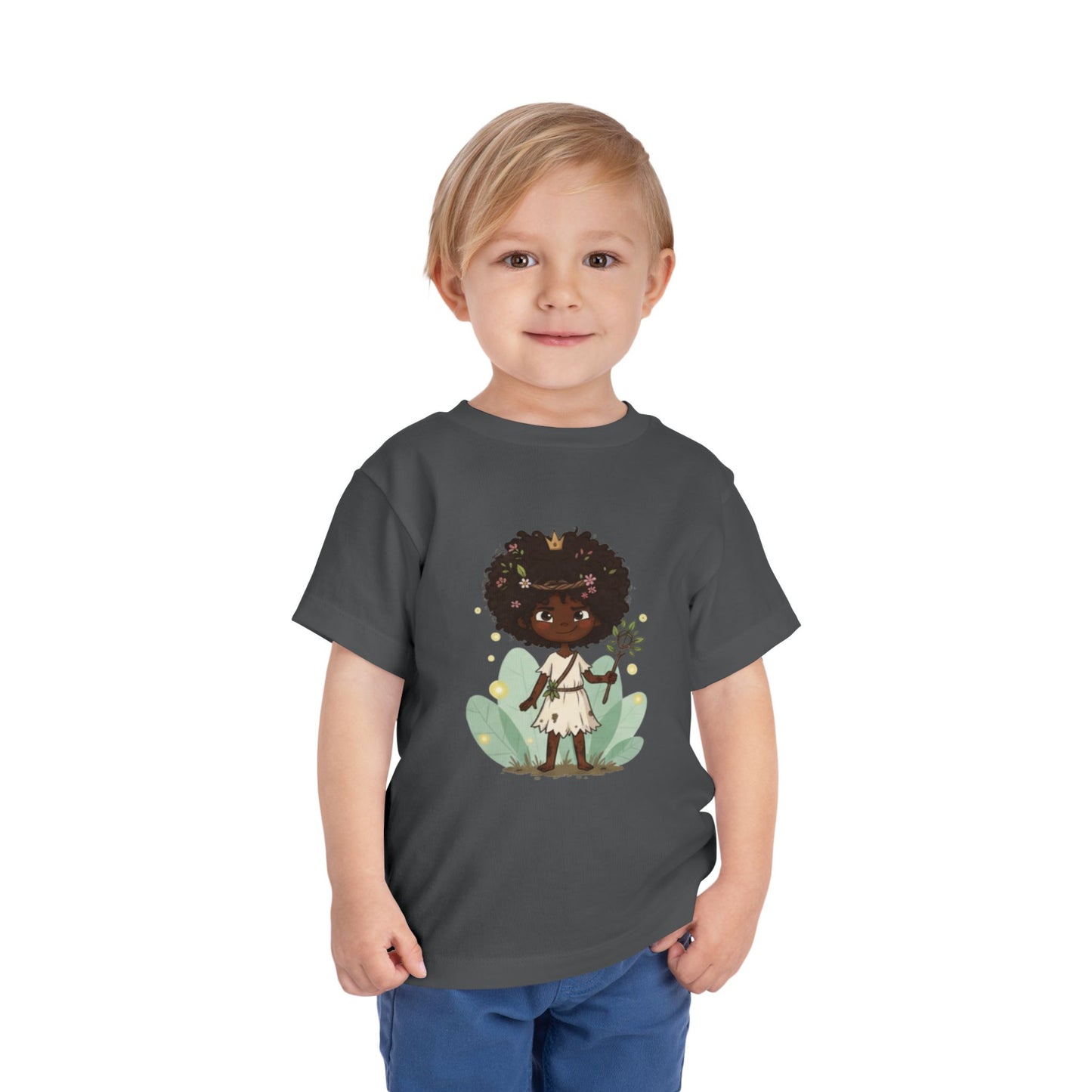 Toddler Nature Lover Tee, Kids Graphic T-Shirt, Cute Floral Toddler Tee, Birthday Gift, Playful Toddler Apparel, Eco-Friendly Kidswear
