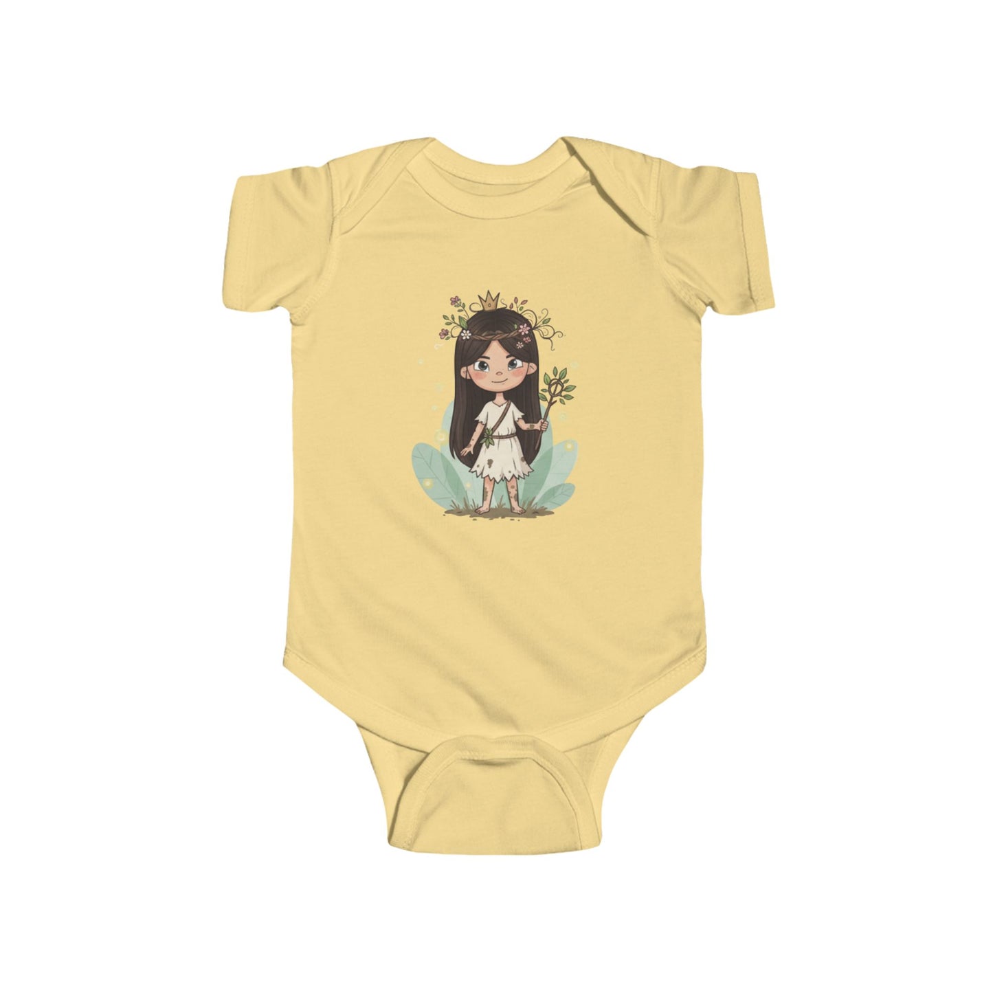 Whimsical Infant Bodysuit with Floral Girl Design, Baby Shower Gift, Infant Clothing, Cute Baby Outfit, Newborn Gift