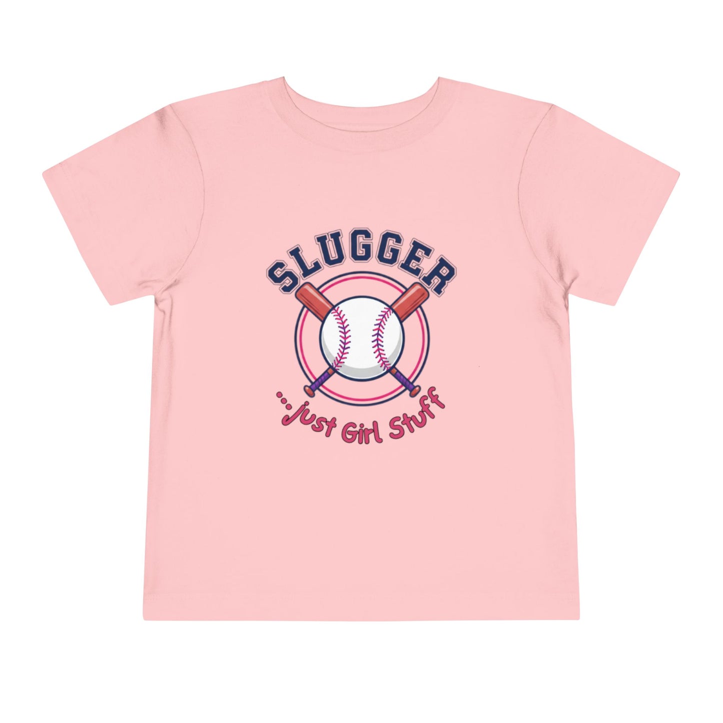 Baseball Slugger Toddler Tee, Kids Sports Shirt, Short Sleeve T-Shirt, Cute Toddler Clothes, Playful Gift for Little Athletes