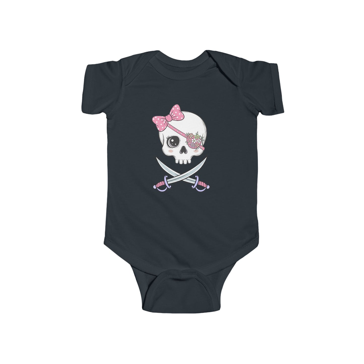 Pirate Skull Baby Bodysuit, Cute Infant Outfit, Baby Shower Gift, Halloween Costume, Toddler Apparel