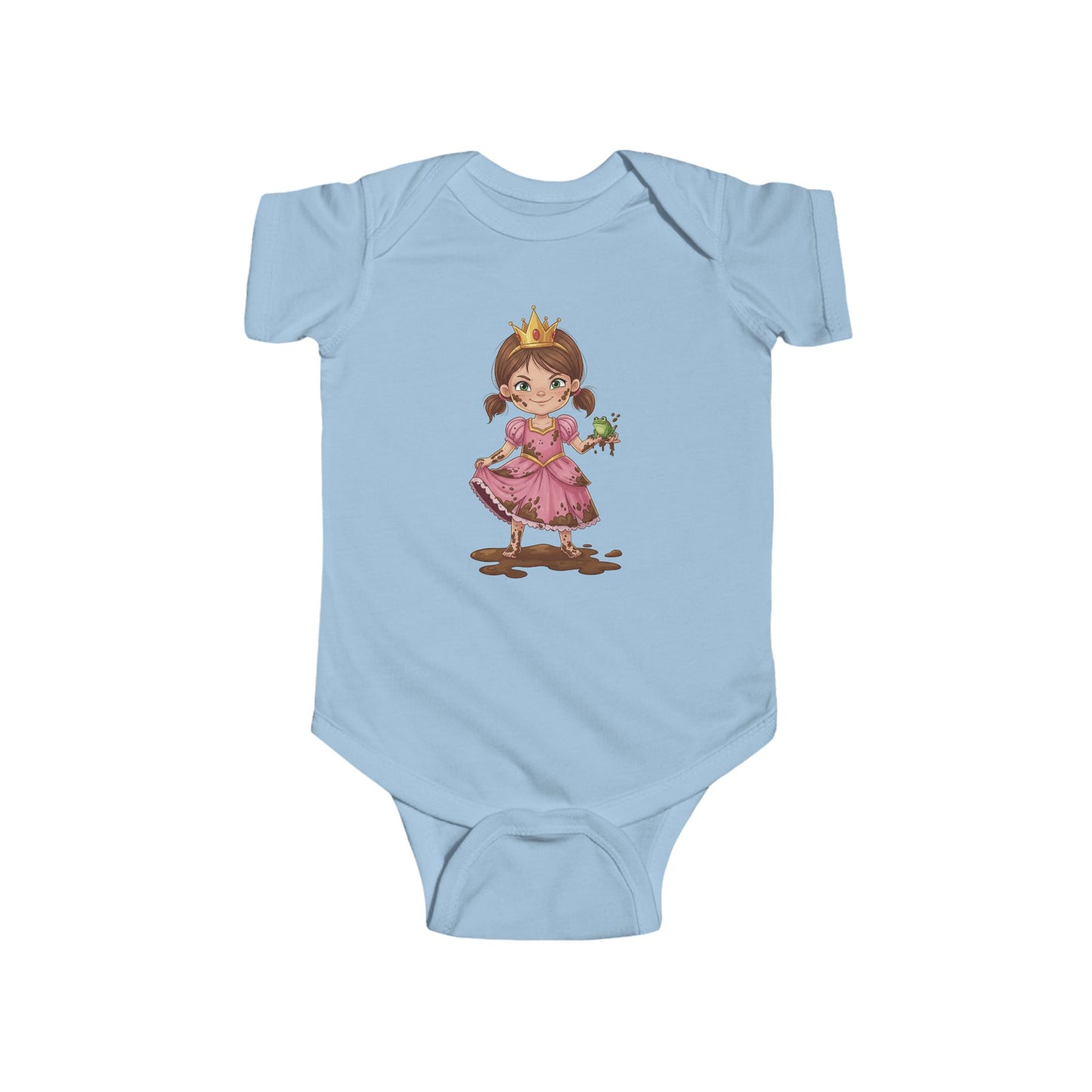 Whimsical Princess Bodysuit for Infants, Baby Shower Gift, Toddler Outfit, Cute Baby Clothing, Dress Up Play