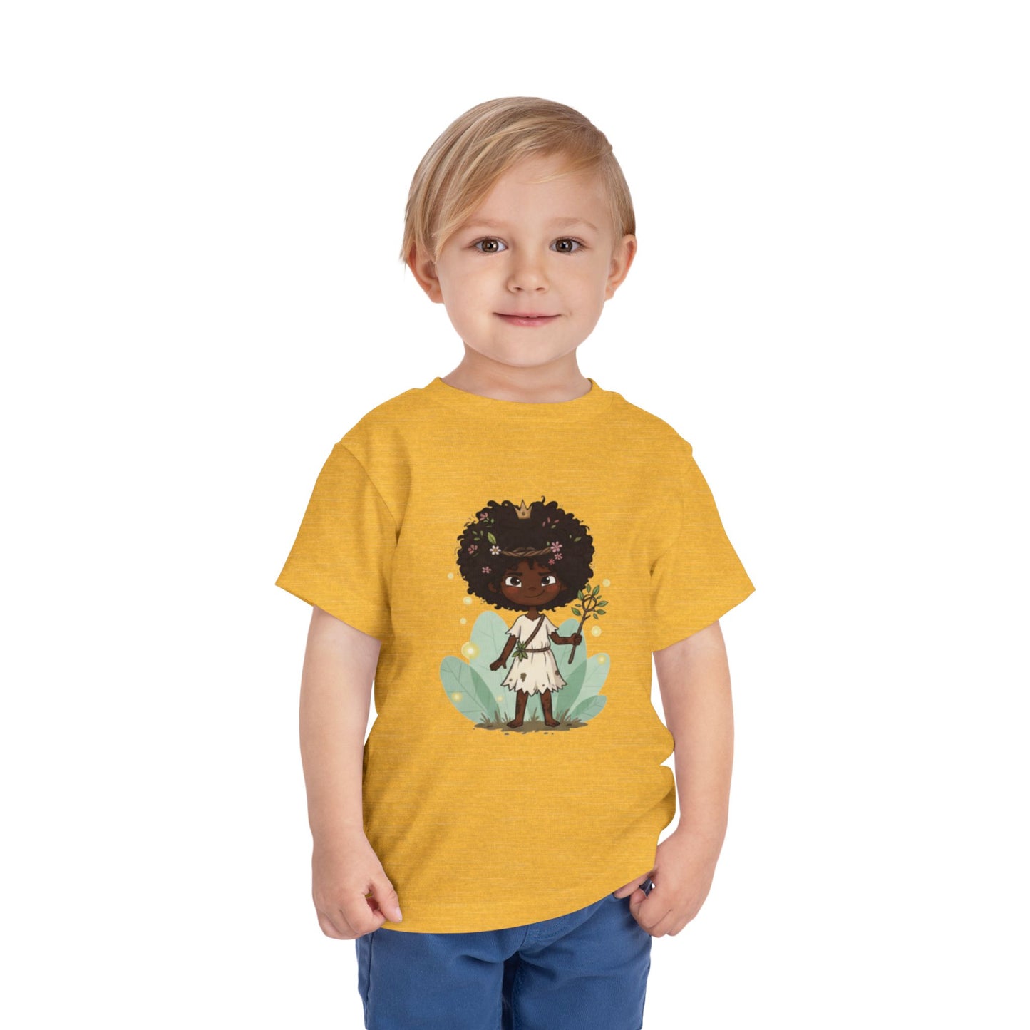 Toddler Nature Lover Tee, Kids Graphic T-Shirt, Cute Floral Toddler Tee, Birthday Gift, Playful Toddler Apparel, Eco-Friendly Kidswear
