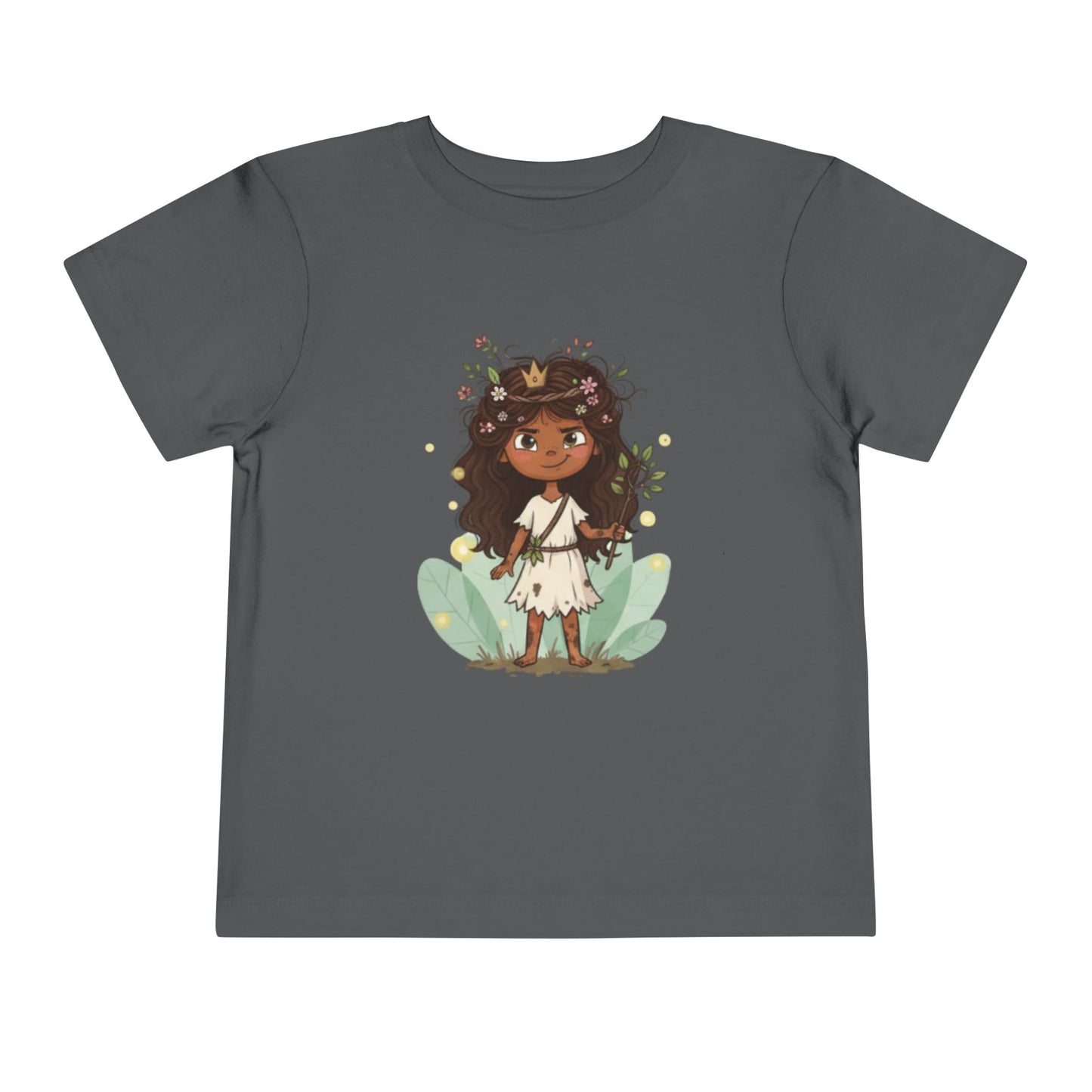 Toddler Floral Fairy Tee, Kids Short Sleeve Shirt, Toddler Girls' Clothing, Birthday Gift, Summer Wear, Playtime Outfit