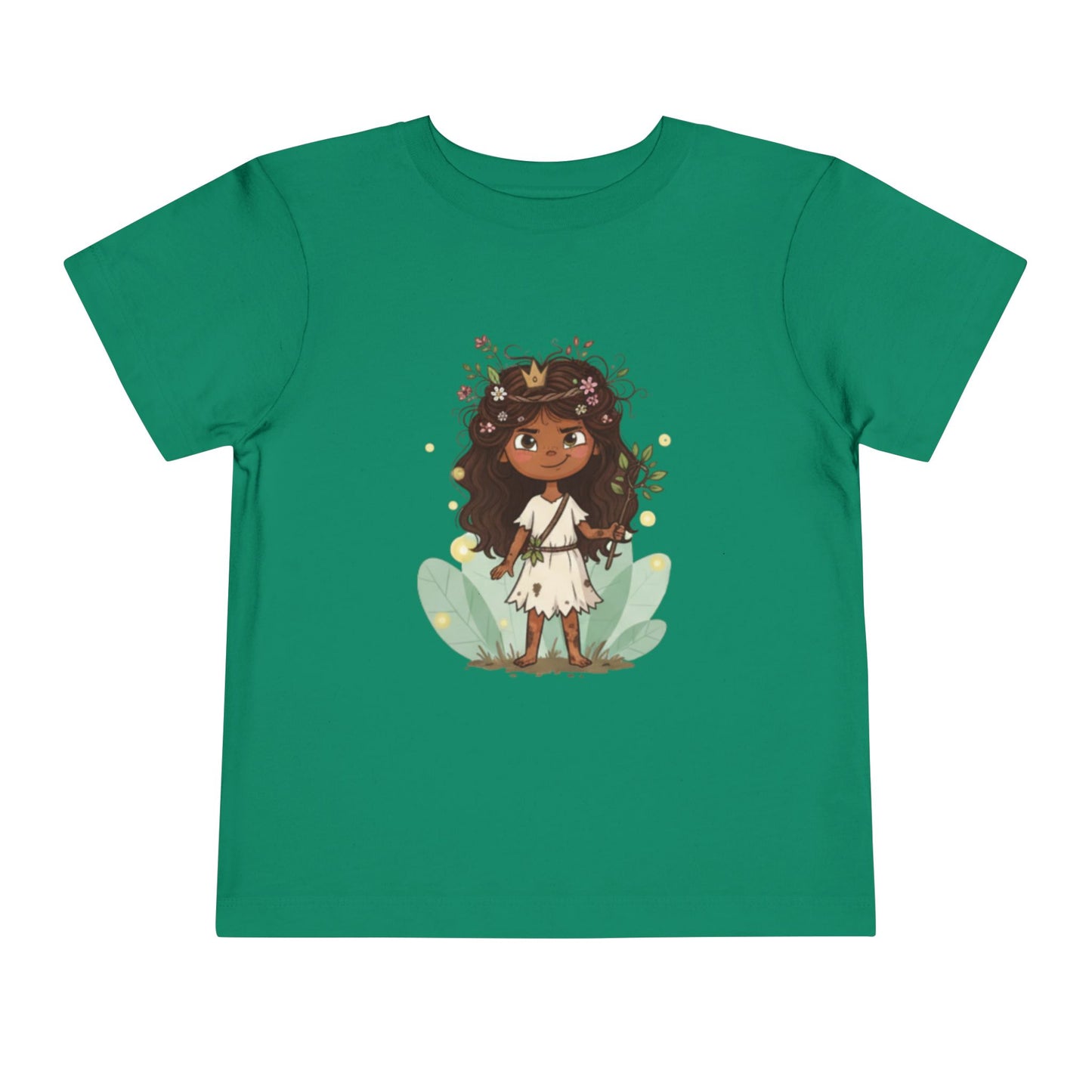 Toddler Floral Fairy Tee, Kids Short Sleeve Shirt, Toddler Girls' Clothing, Birthday Gift, Summer Wear, Playtime Outfit