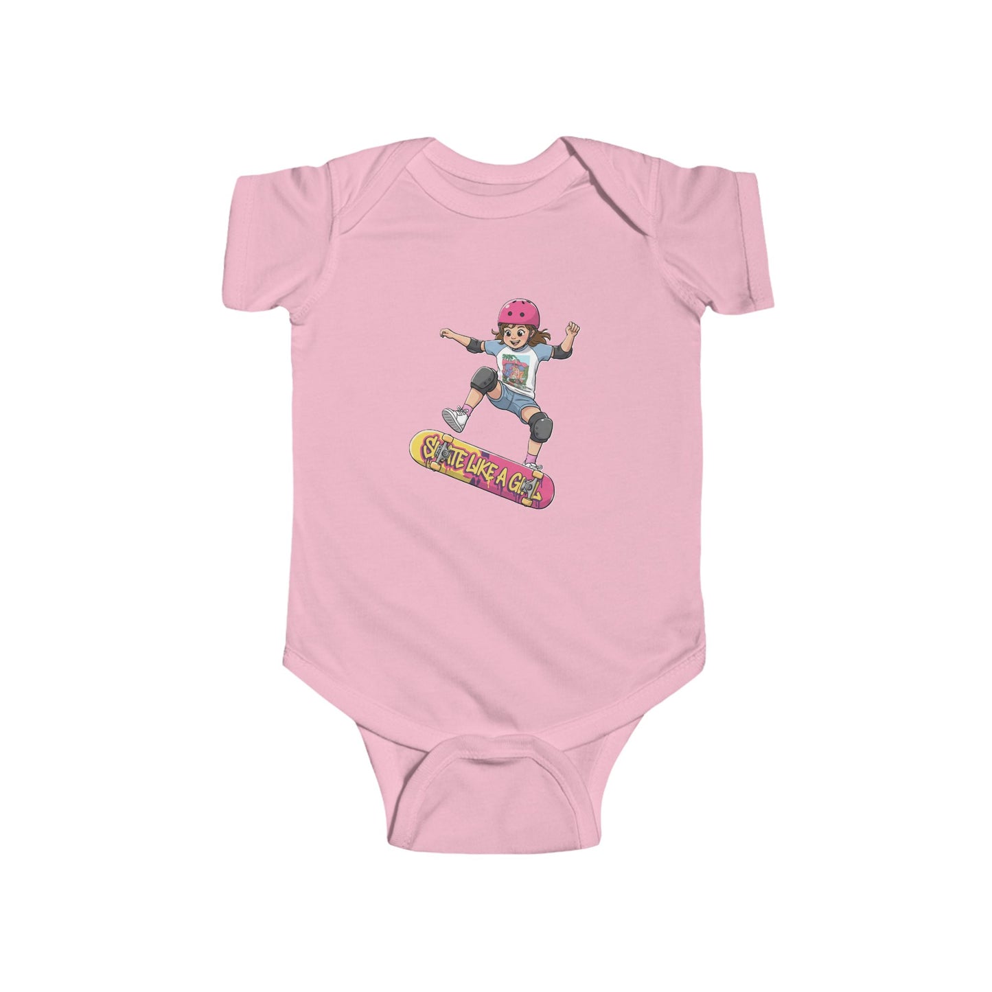Skateboarder Infant Bodysuit - Cute Baby Outfit, Newborn Gift, Toddler Apparel, Gender Neutral, Fun Baby Clothes, Onesie For Girls
