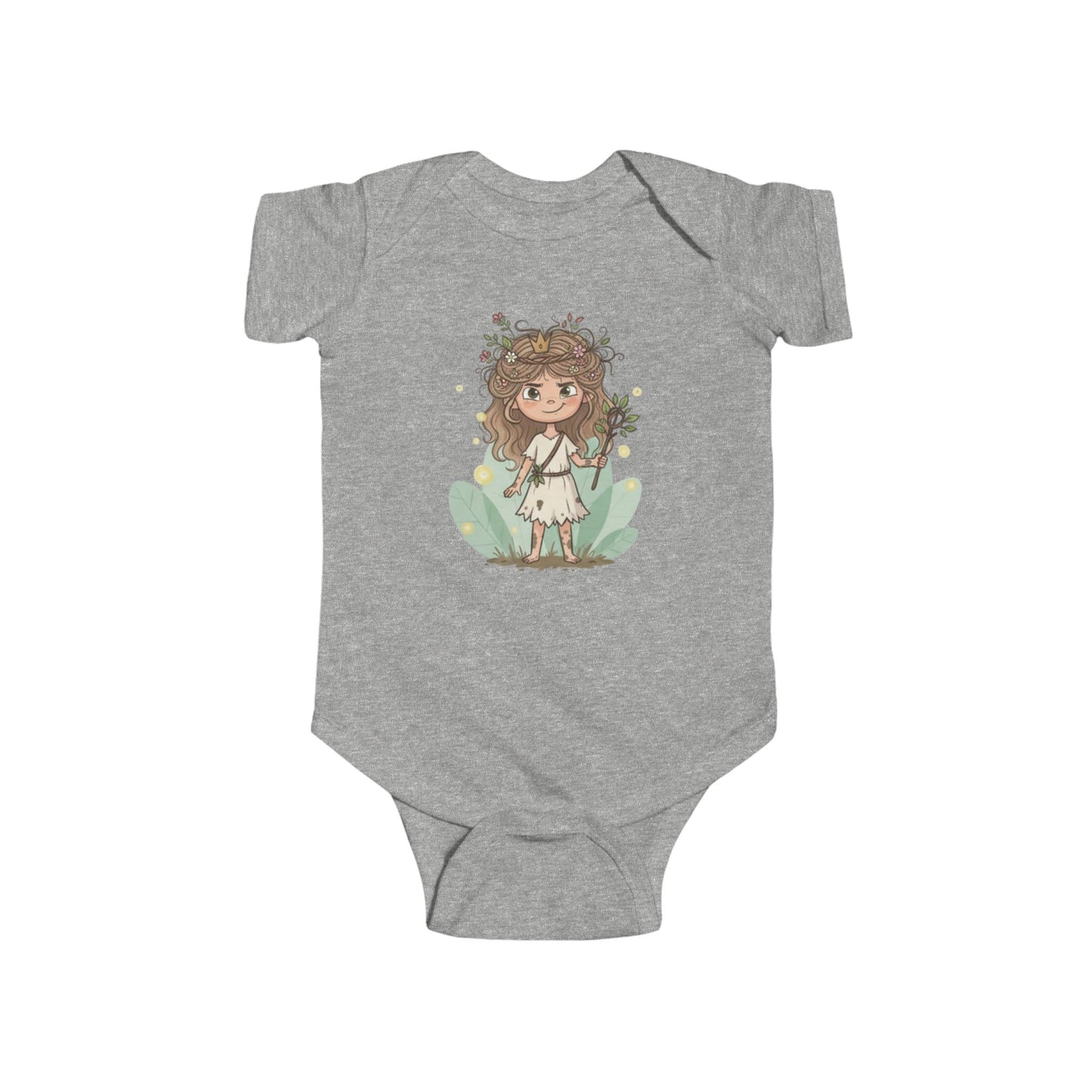 Whimsical Floral Infant Bodysuit, Cute Baby Dress-Up, Perfect Gift for New Parents, Spring Celebrations, Floral Design Baby Outfit