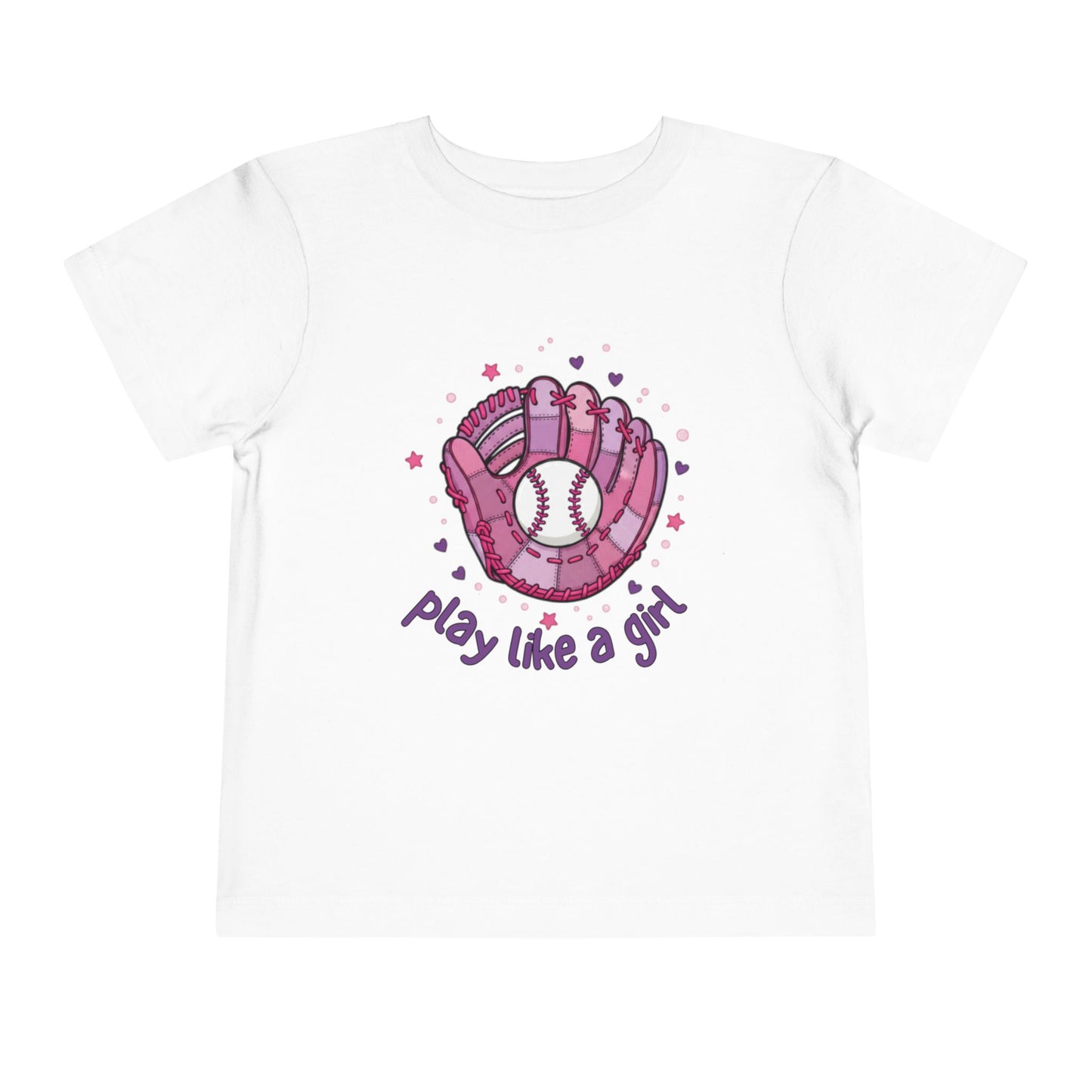 Play Like a Girl Toddler Tee, Kids Baseball Shirt, Girls Sports Tee, Cute Toddler T-Shirt, Playful Gift for Young Athletes