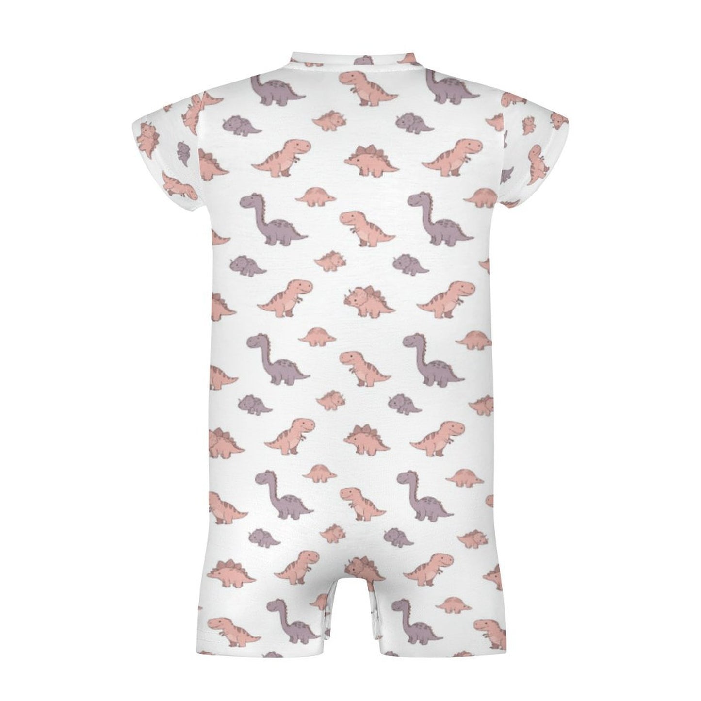 Girls Dino Short Sleeve Baby Romper