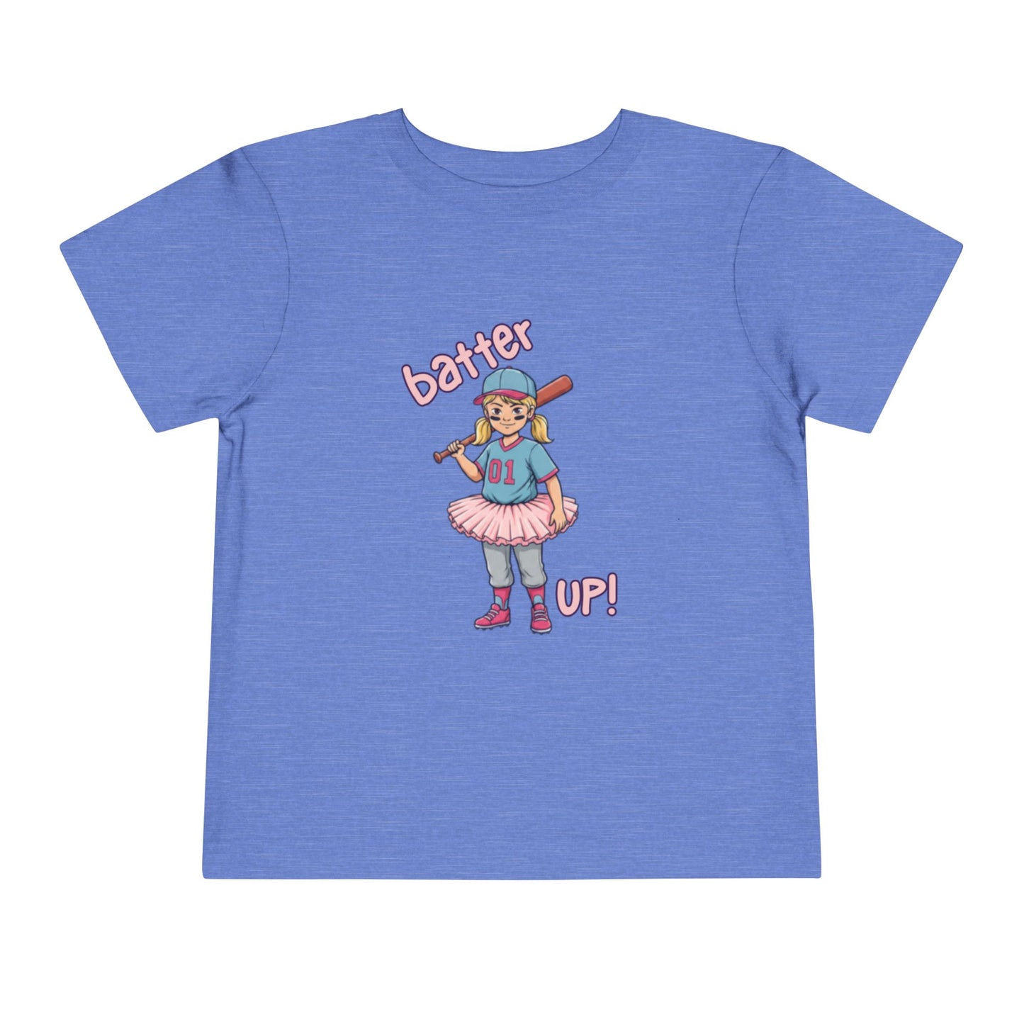 Youthful Sports Tee for Little Sluggers, Girls' Baseball Shirt, Cute Toddler Outfit, Birthday Gift, Soft Cotton Tee