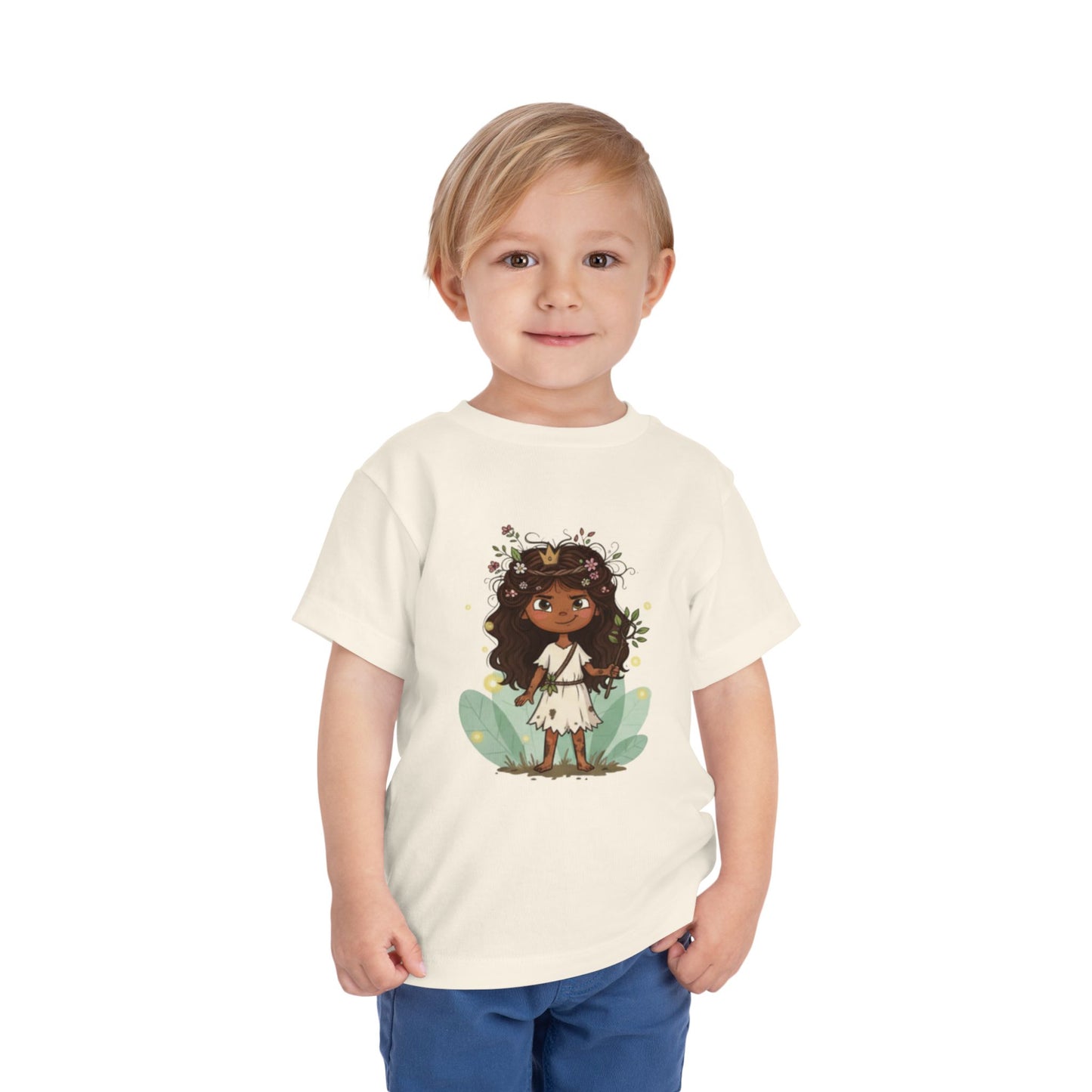 Toddler Floral Fairy Tee, Kids Short Sleeve Shirt, Toddler Girls' Clothing, Birthday Gift, Summer Wear, Playtime Outfit