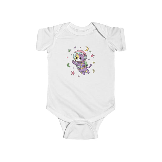 Whimsical Baby Bodysuit - Adorable Astronaut Cat Design, Cute Baby Outfit, Newborn Gift, Baby Shower Gift, Infant Clothing