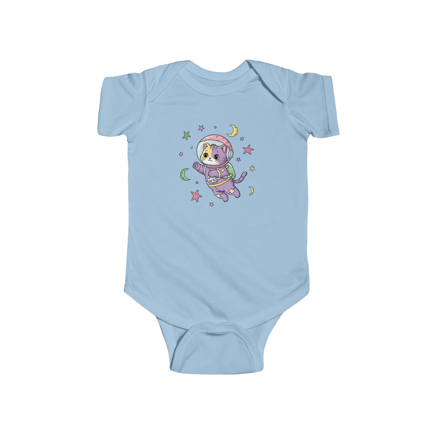 Whimsical Baby Bodysuit - Adorable Astronaut Cat Design, Cute Baby Outfit, Newborn Gift, Baby Shower Gift, Infant Clothing