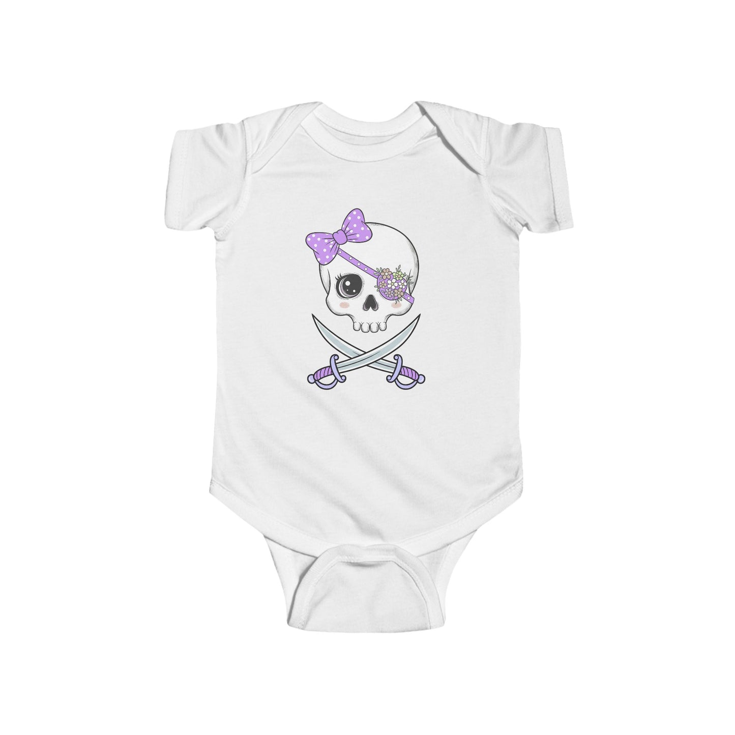 Pirate Skull Baby Bodysuit, Cute Infant Outfit, Baby Shower Gift, Halloween Costume, Toddler Apparel