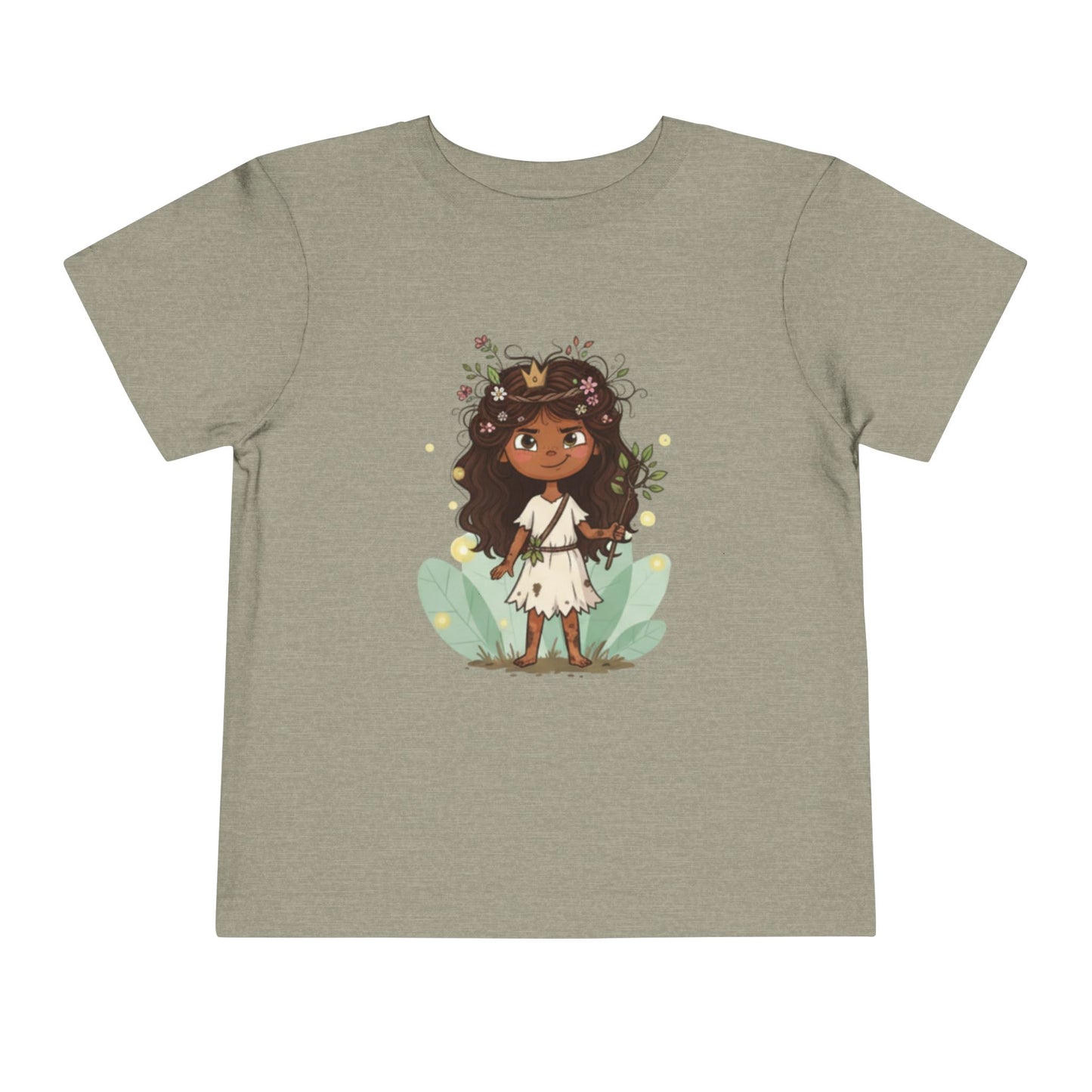 Toddler Floral Fairy Tee, Kids Short Sleeve Shirt, Toddler Girls' Clothing, Birthday Gift, Summer Wear, Playtime Outfit