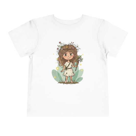Whimsical Floral Toddler Tee, Cute Kids T-Shirt, Nature Inspired Apparel, Toddler Gift, Spring Outfit, Birthday Gift