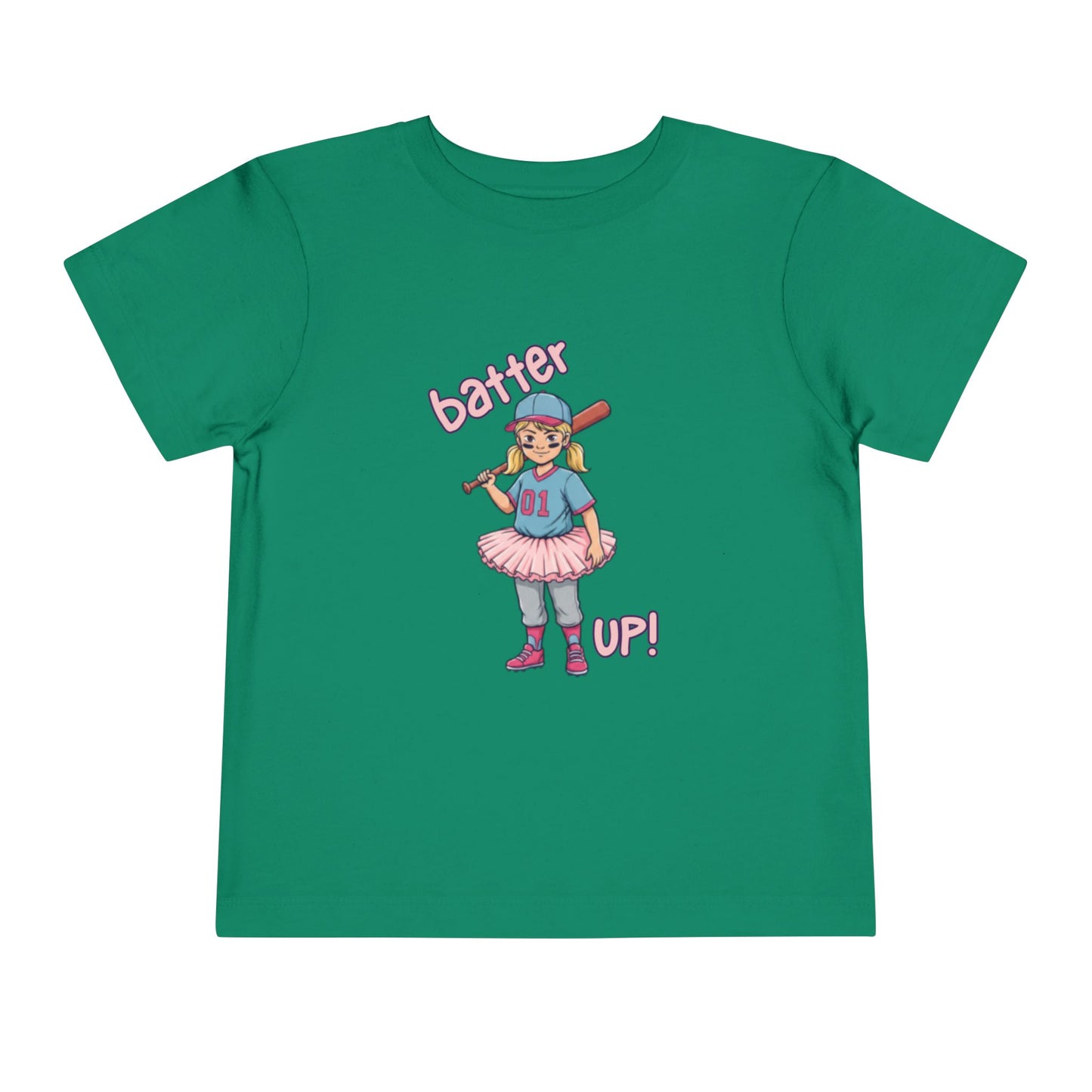 Youthful Sports Tee for Little Sluggers, Girls' Baseball Shirt, Cute Toddler Outfit, Birthday Gift, Soft Cotton Tee