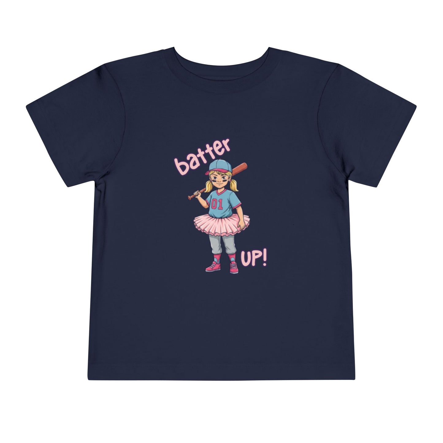 Youthful Sports Tee for Little Sluggers, Girls' Baseball Shirt, Cute Toddler Outfit, Birthday Gift, Soft Cotton Tee