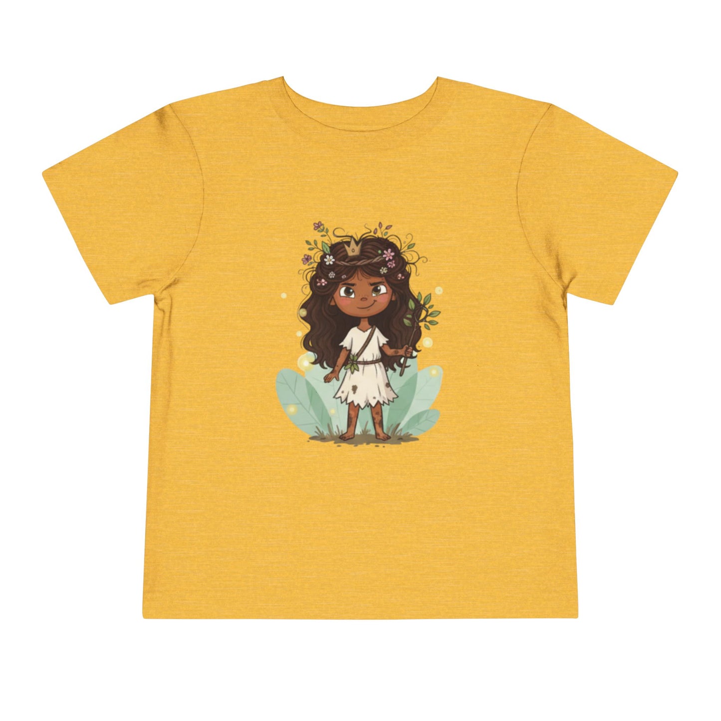 Toddler Floral Fairy Tee, Kids Short Sleeve Shirt, Toddler Girls' Clothing, Birthday Gift, Summer Wear, Playtime Outfit
