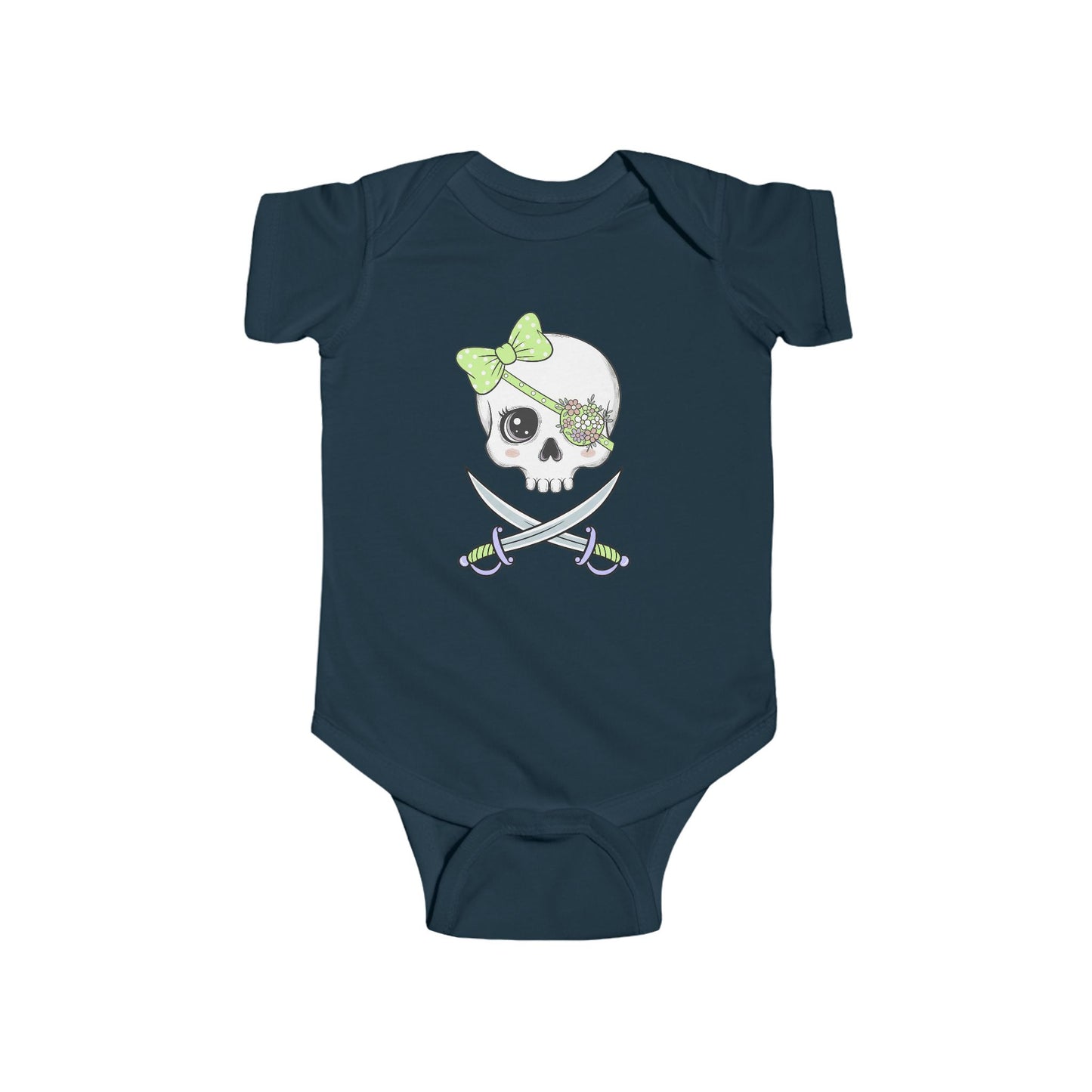 Pirate Skull Baby Bodysuit, Cute Infant Outfit, Baby Shower Gift, Halloween Costume, Toddler Apparel