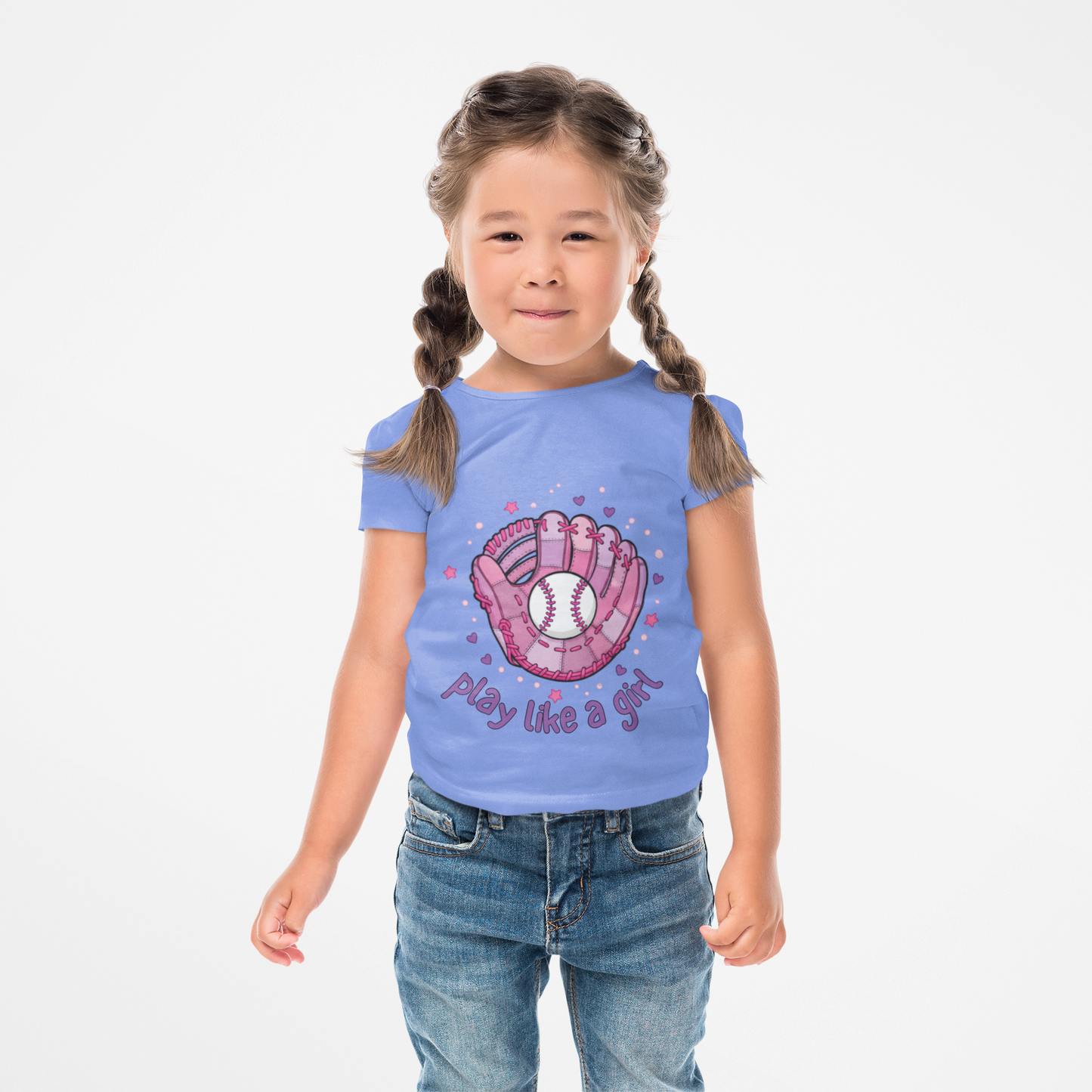 Play Like a Girl Toddler Tee, Kids Baseball Shirt, Girls Sports Tee, Cute Toddler T-Shirt, Playful Gift for Young Athletes