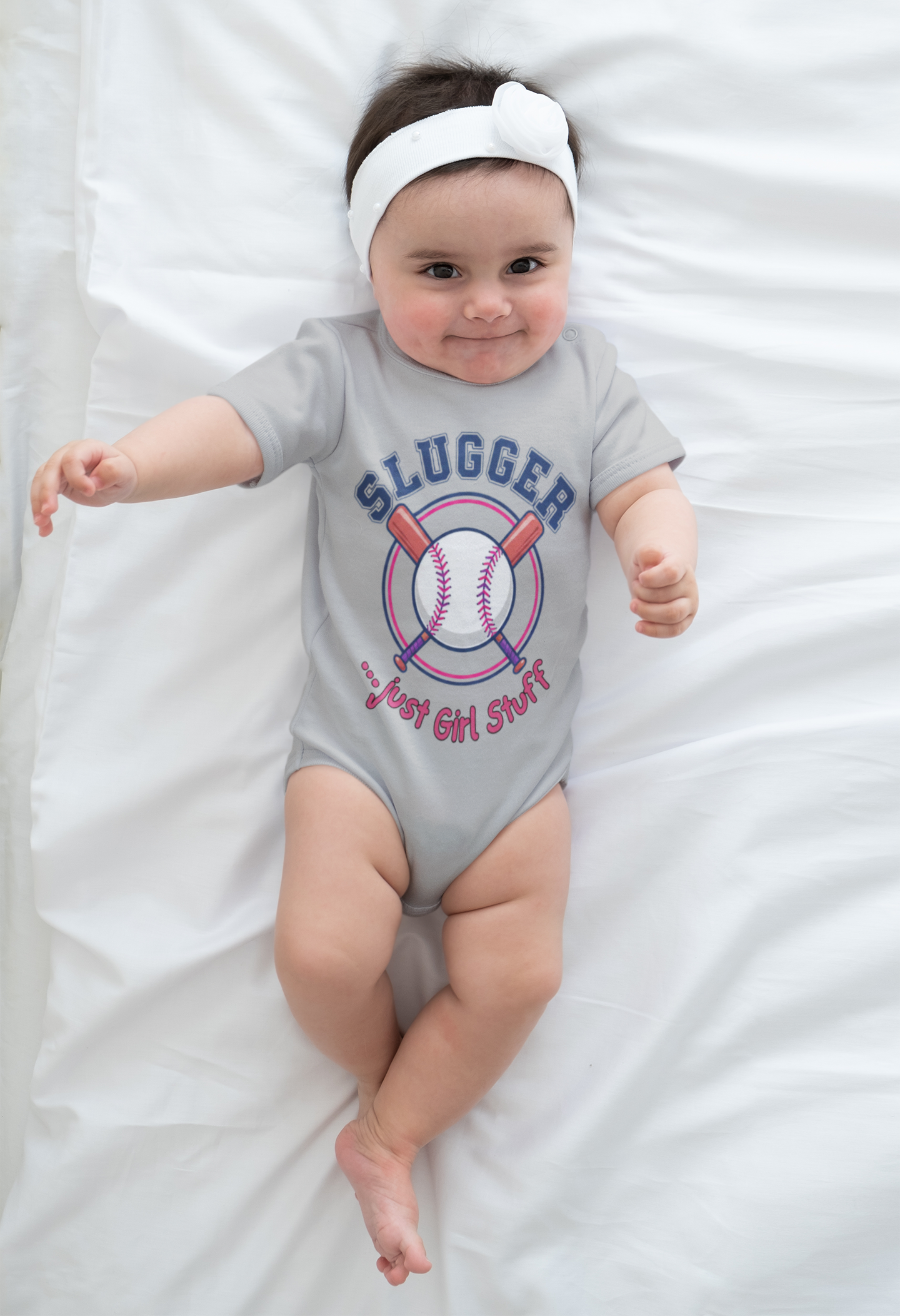 Baseball Baby Bodysuit - Slugger - Cute Infant Outfit, Gift for New Parents, Baby Shower Present, Sports-Themed Clothing