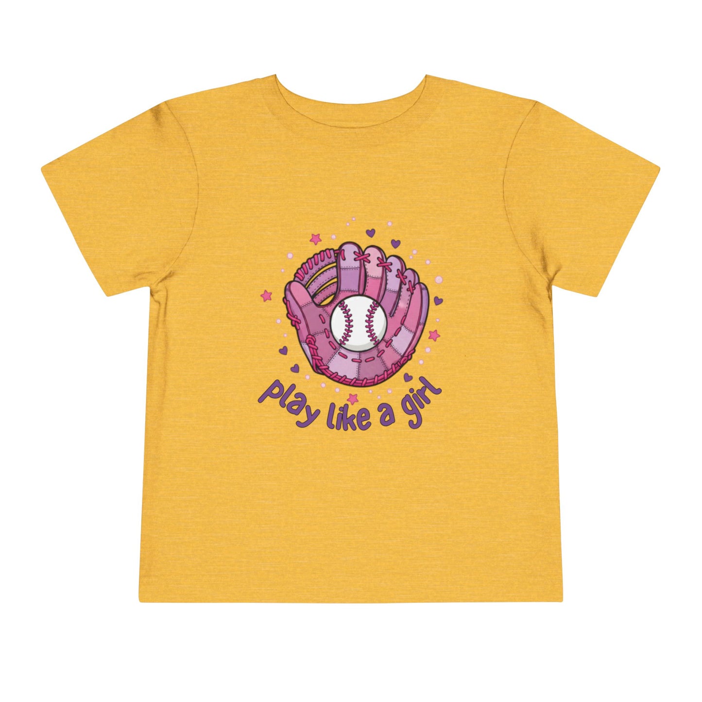 Play Like a Girl Toddler Tee, Kids Baseball Shirt, Girls Sports Tee, Cute Toddler T-Shirt, Playful Gift for Young Athletes
