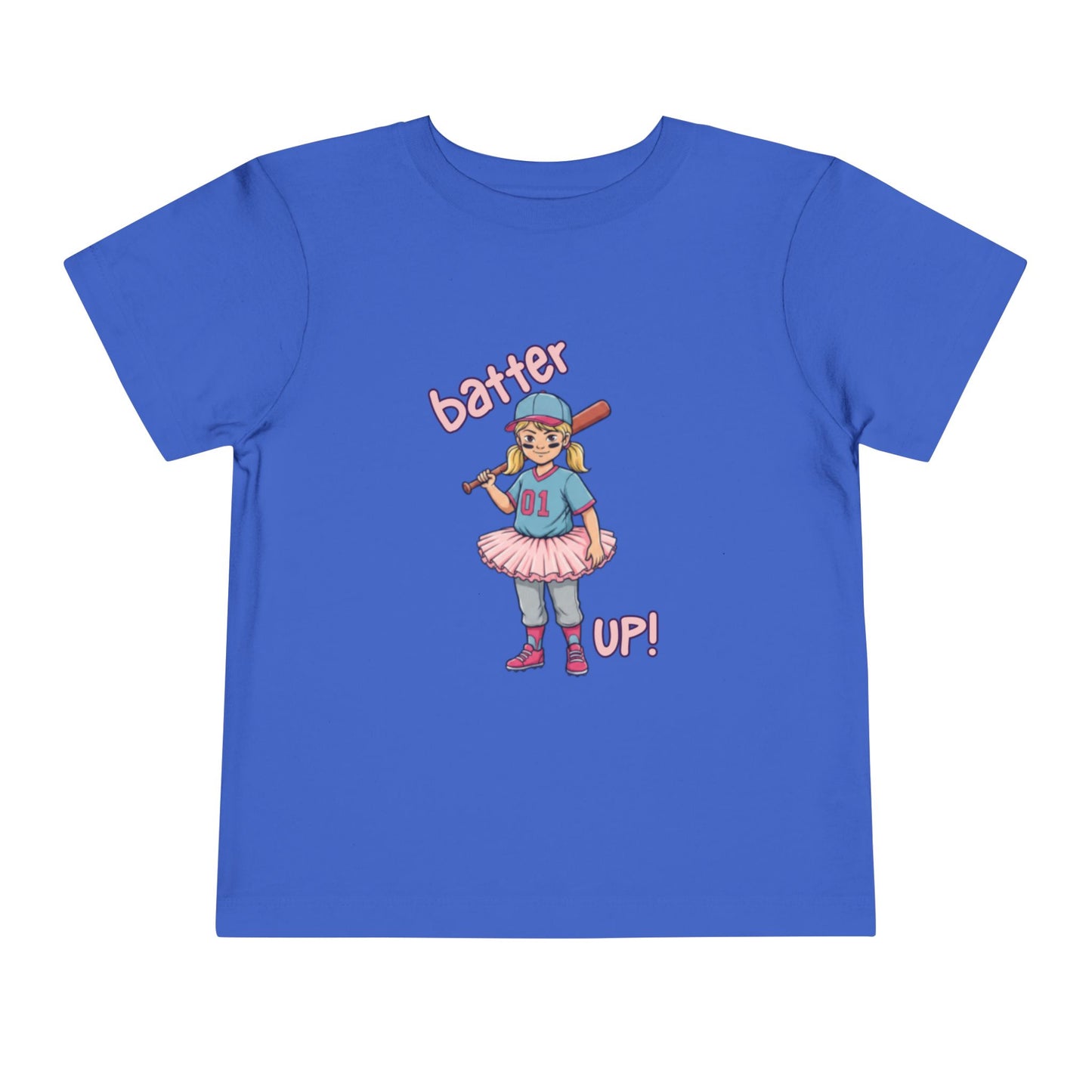 Youthful Sports Tee for Little Sluggers, Girls' Baseball Shirt, Cute Toddler Outfit, Birthday Gift, Soft Cotton Tee