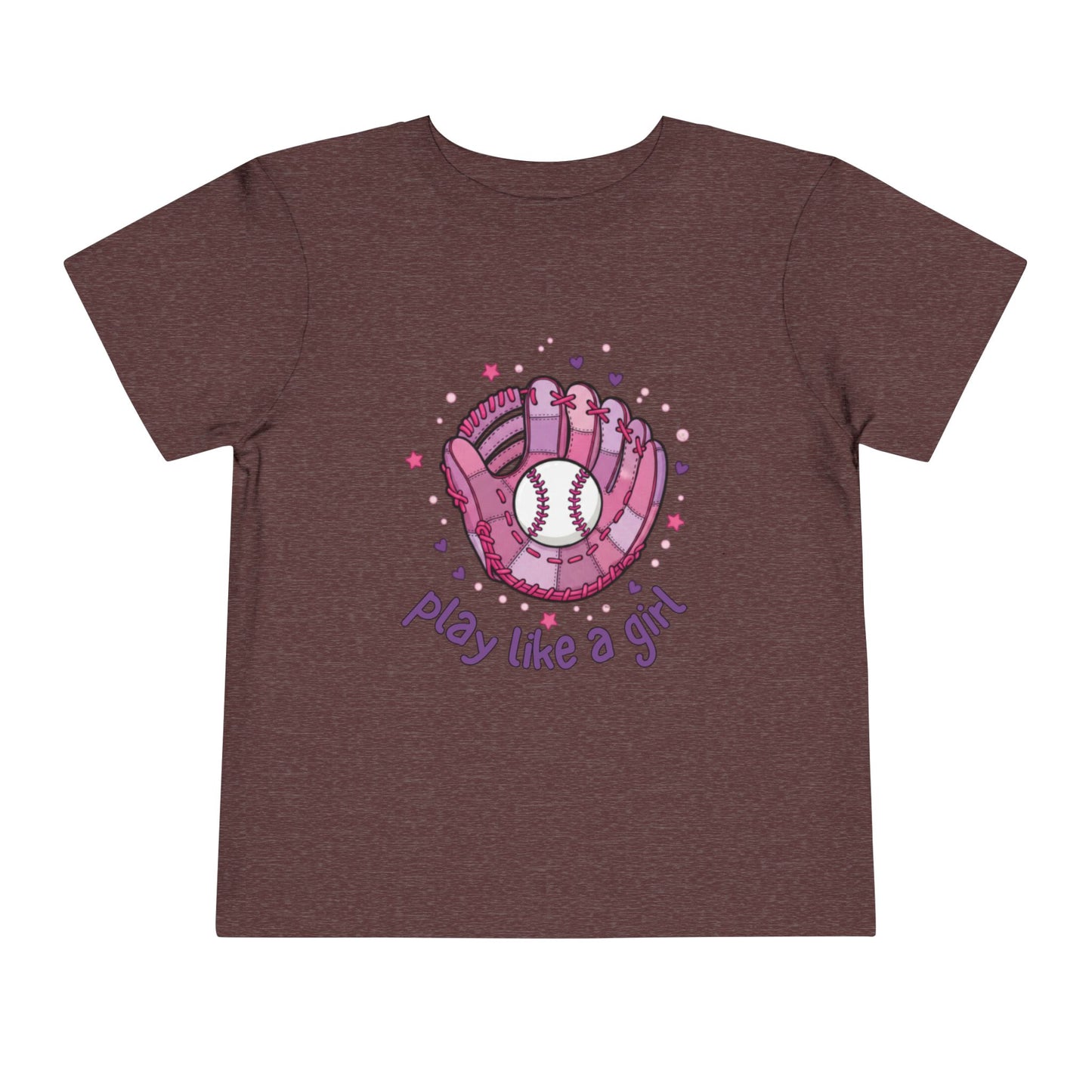 Play Like a Girl Toddler Tee, Kids Baseball Shirt, Girls Sports Tee, Cute Toddler T-Shirt, Playful Gift for Young Athletes