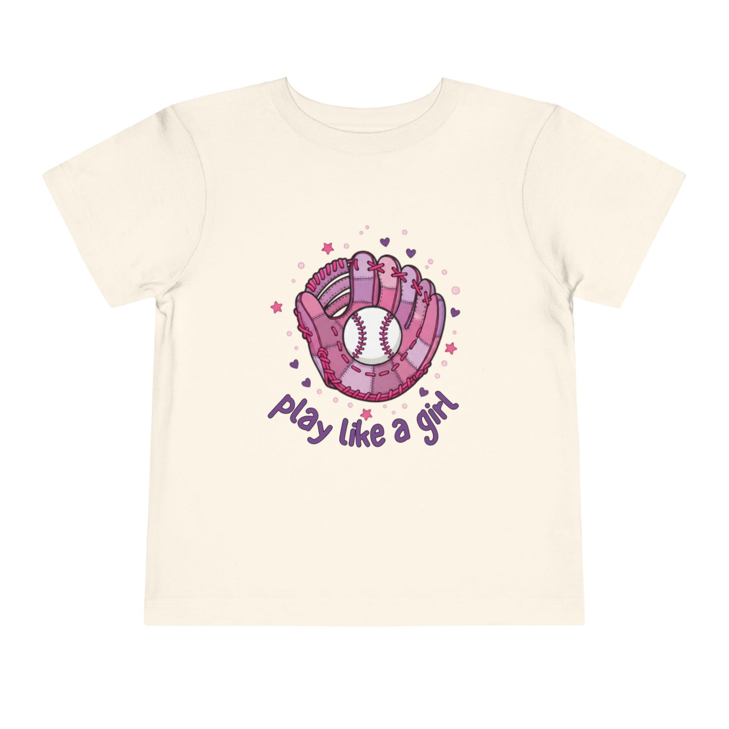Play Like a Girl Toddler Tee, Kids Baseball Shirt, Girls Sports Tee, Cute Toddler T-Shirt, Playful Gift for Young Athletes