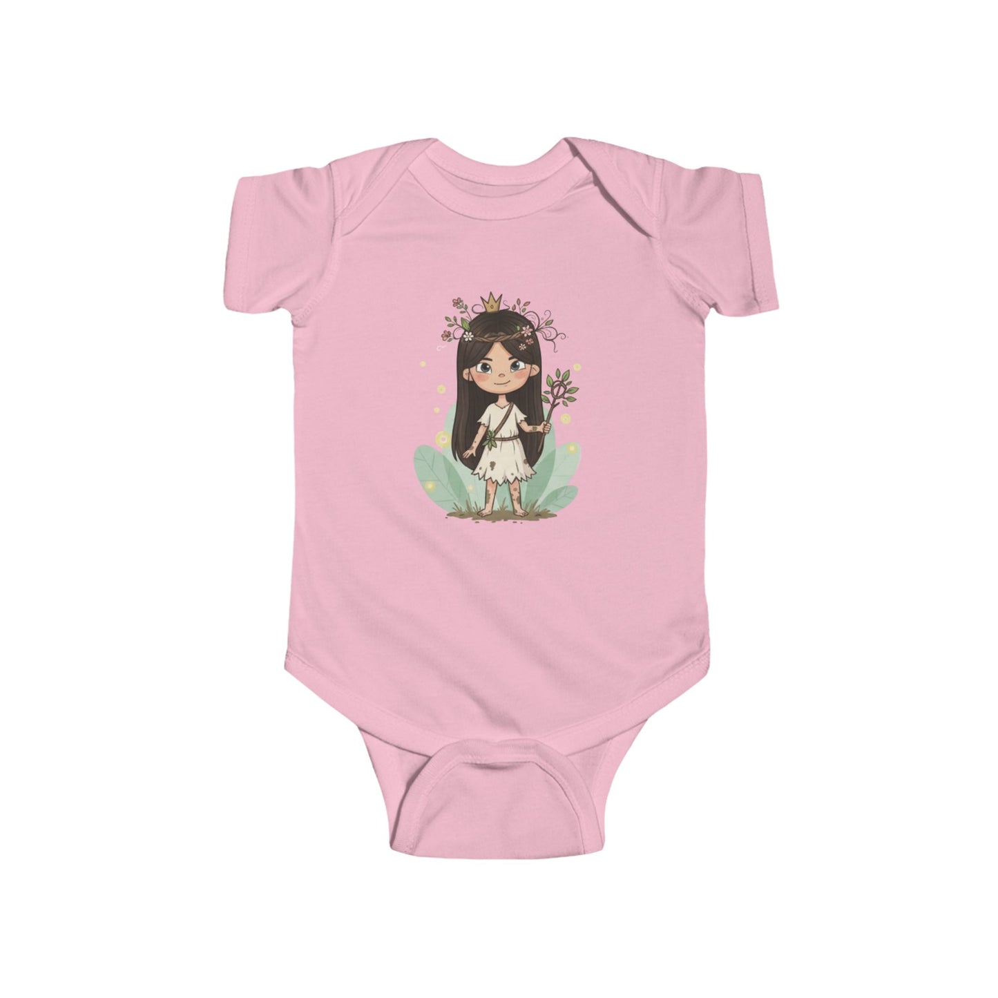 Whimsical Infant Bodysuit with Floral Girl Design, Baby Shower Gift, Infant Clothing, Cute Baby Outfit, Newborn Gift