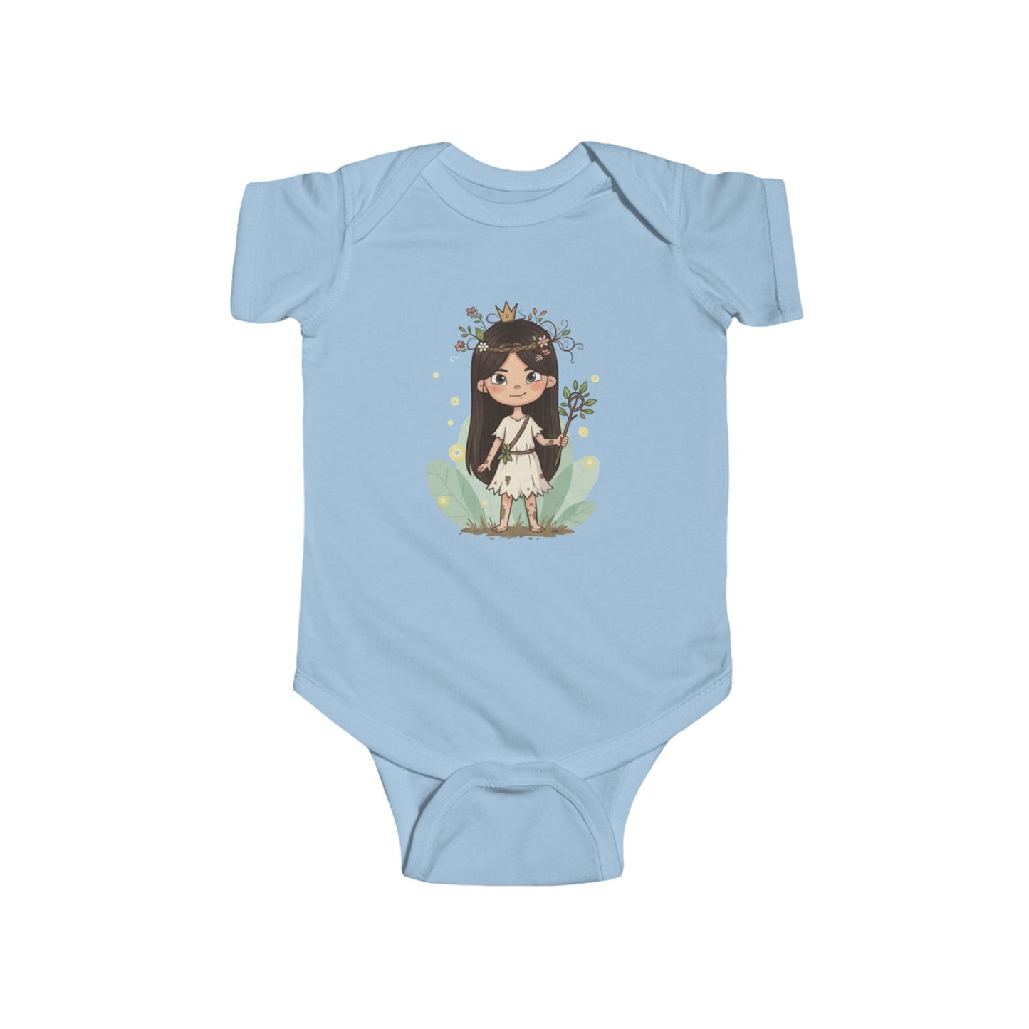 Whimsical Infant Bodysuit with Floral Girl Design, Baby Shower Gift, Infant Clothing, Cute Baby Outfit, Newborn Gift