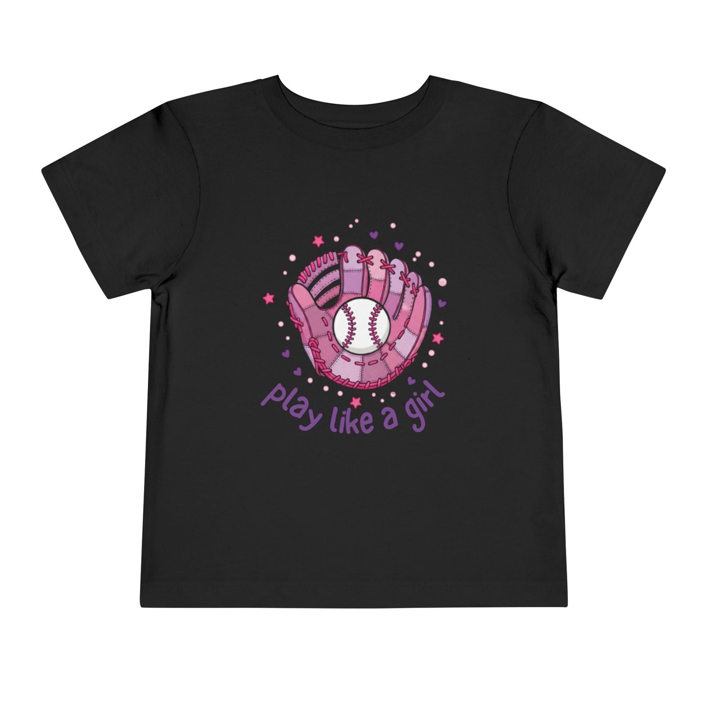 Play Like a Girl Toddler Tee, Kids Baseball Shirt, Girls Sports Tee, Cute Toddler T-Shirt, Playful Gift for Young Athletes
