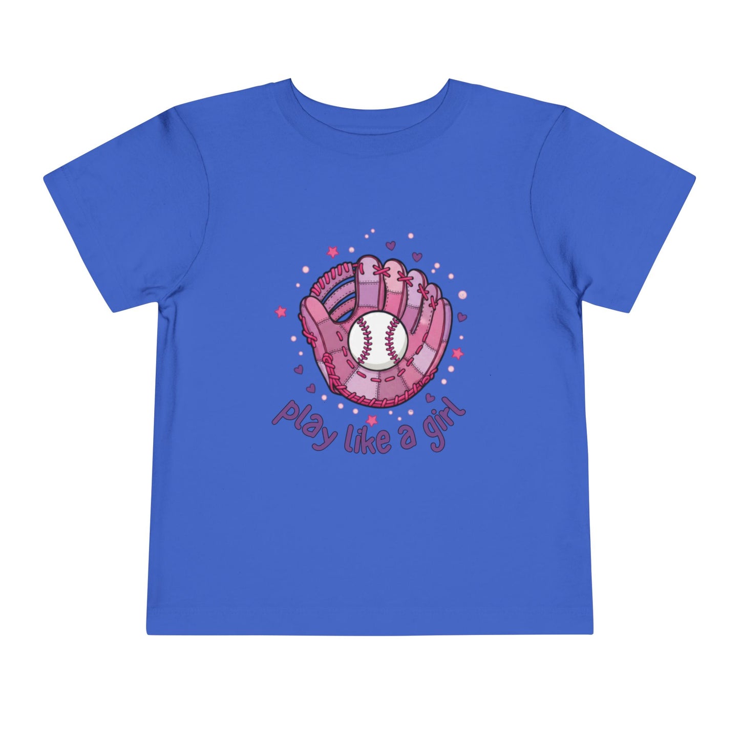 Play Like a Girl Toddler Tee, Kids Baseball Shirt, Girls Sports Tee, Cute Toddler T-Shirt, Playful Gift for Young Athletes