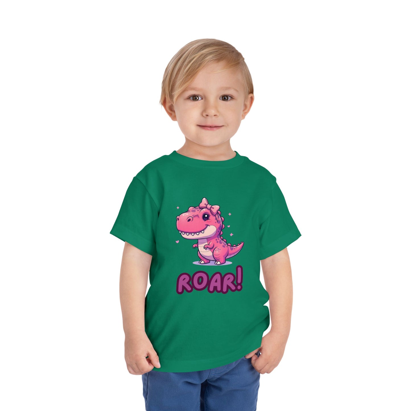 Cute Dinosaur Toddler Tee - ROAR! Short Sleeve Shirt, Kids Birthday Gift, Dino Lover Apparel, Summer Outfit, Playtime Tee