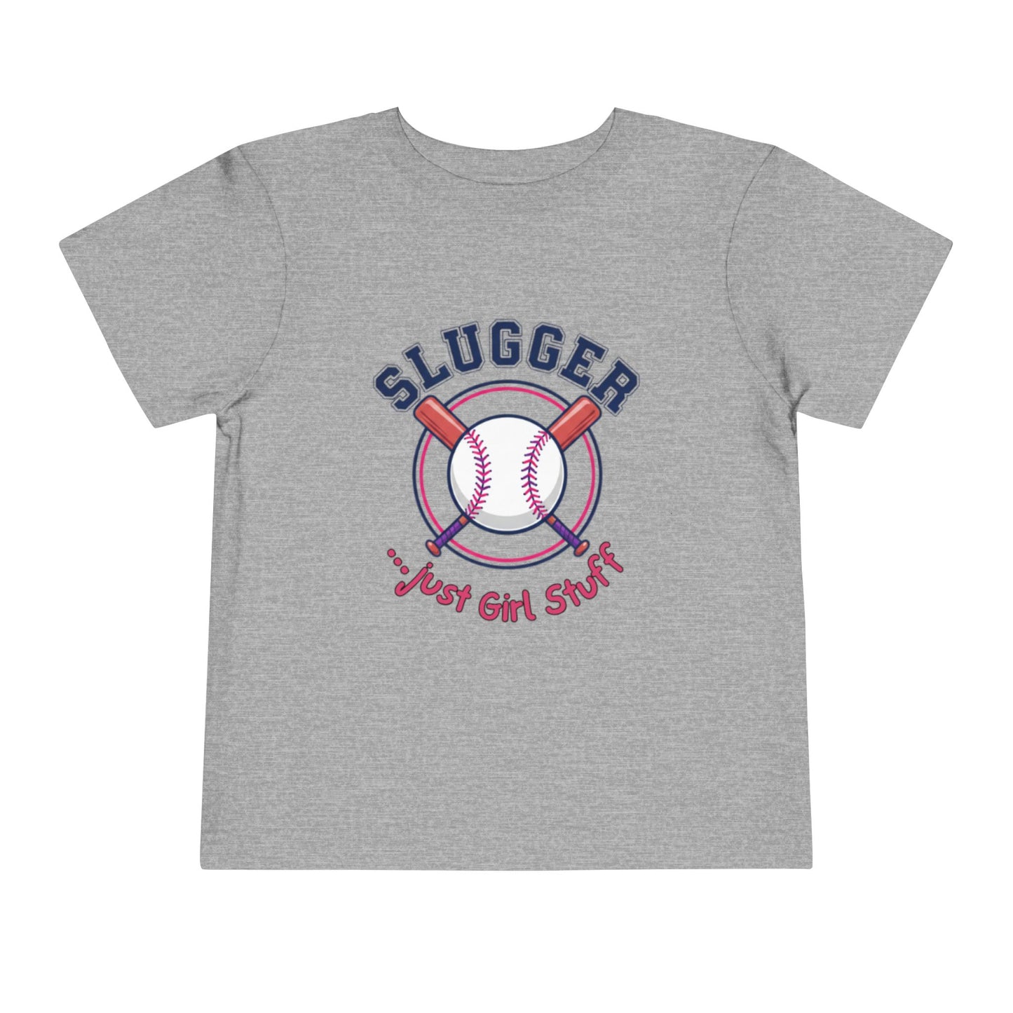 Baseball Slugger Toddler Tee, Kids Sports Shirt, Short Sleeve T-Shirt, Cute Toddler Clothes, Playful Gift for Little Athletes