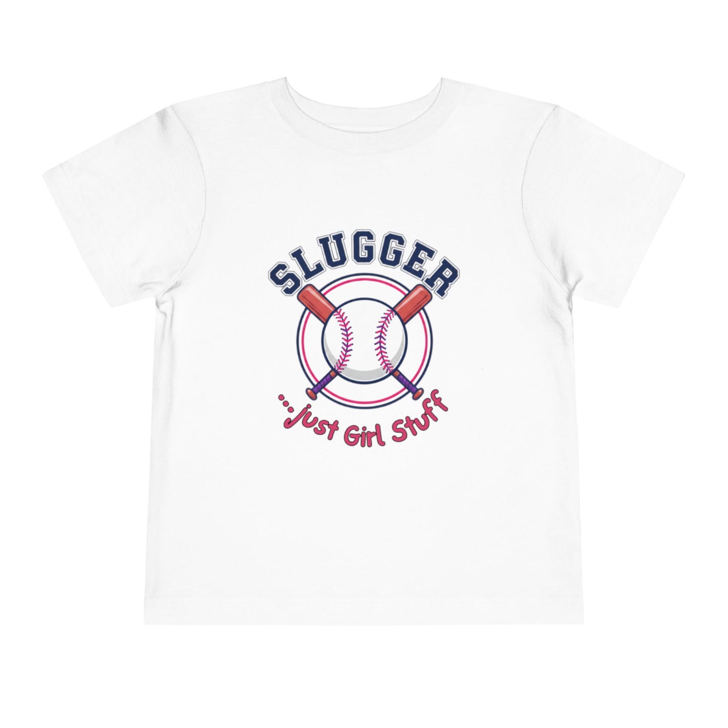 Baseball Slugger Toddler Tee, Kids Sports Shirt, Short Sleeve T-Shirt, Cute Toddler Clothes, Playful Gift for Little Athletes