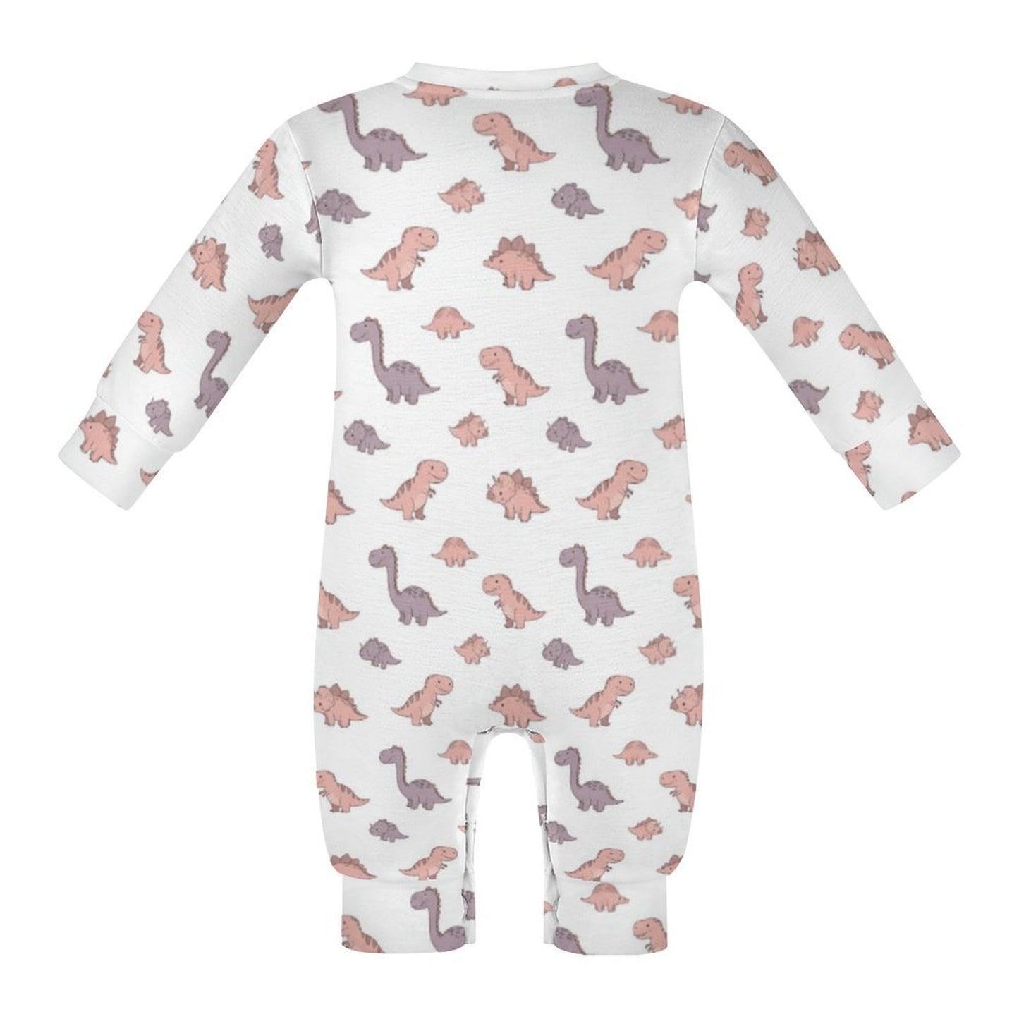 Girls Dino Romper Long Sleeve Baby Romper