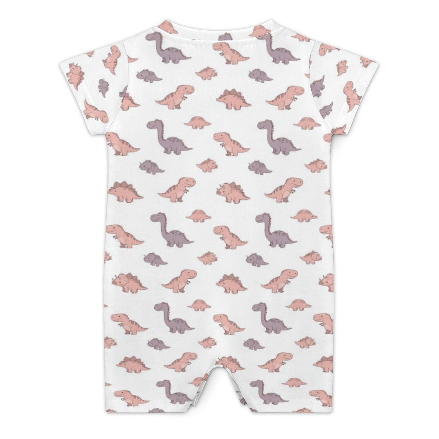 Girls Dino Short Sleeve Baby Romper