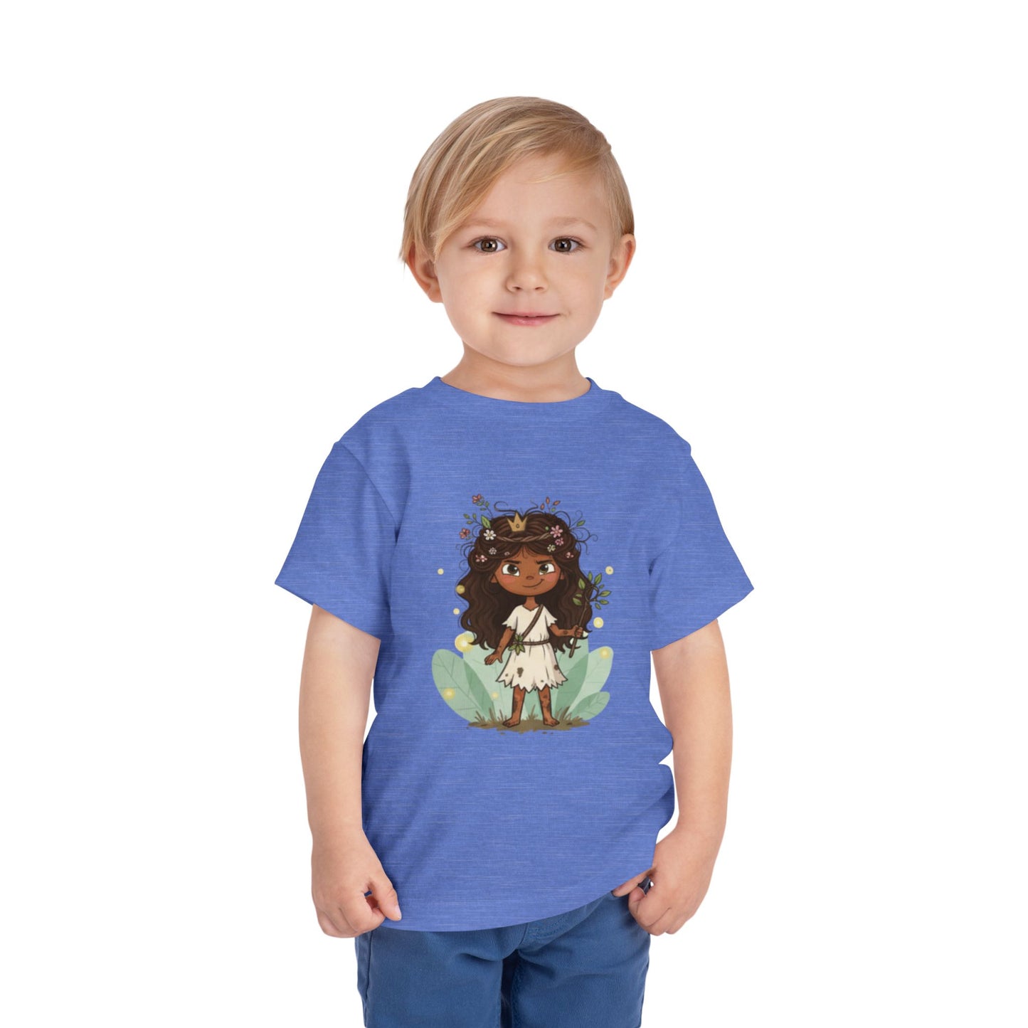 Toddler Floral Fairy Tee, Kids Short Sleeve Shirt, Toddler Girls' Clothing, Birthday Gift, Summer Wear, Playtime Outfit
