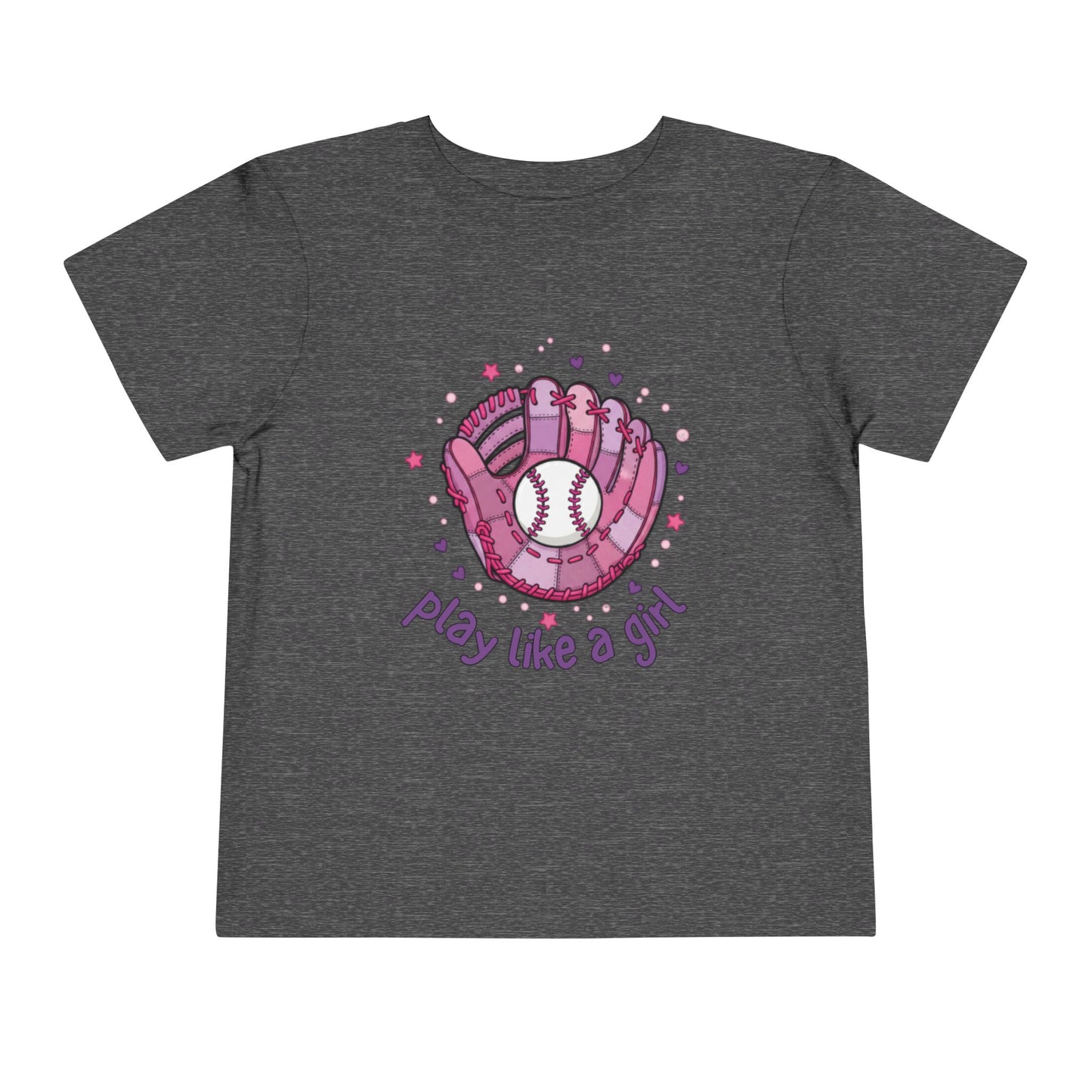 Play Like a Girl Toddler Tee, Kids Baseball Shirt, Girls Sports Tee, Cute Toddler T-Shirt, Playful Gift for Young Athletes
